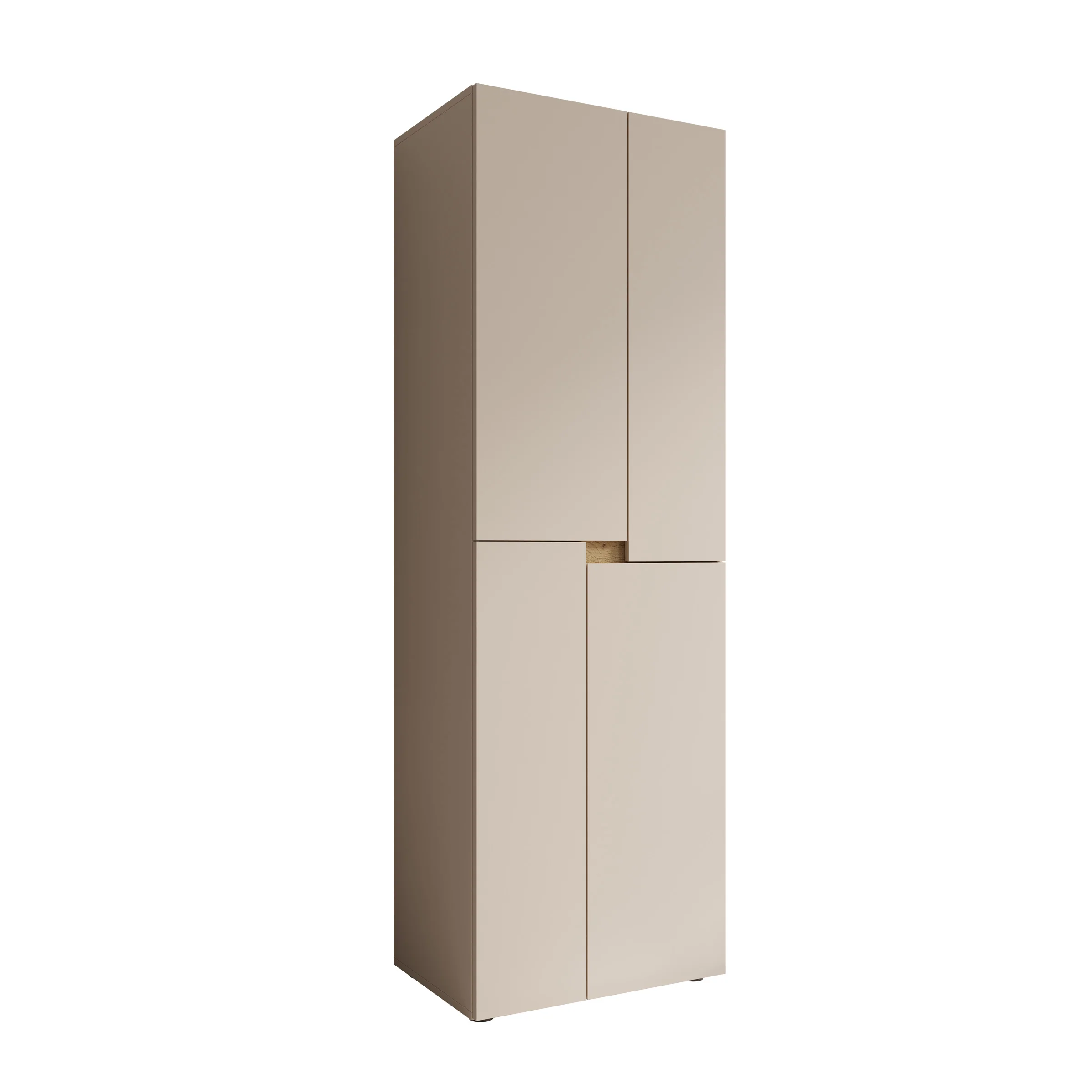 Lombok - Kledingkast met 4 deuren - Beige - 60x42x184 cm - Image 6