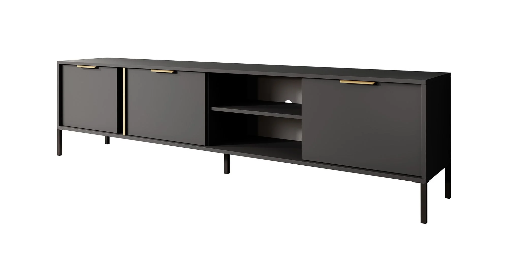 Loren - TV-Meubel - Antraciet  - 203 cm - Image 6