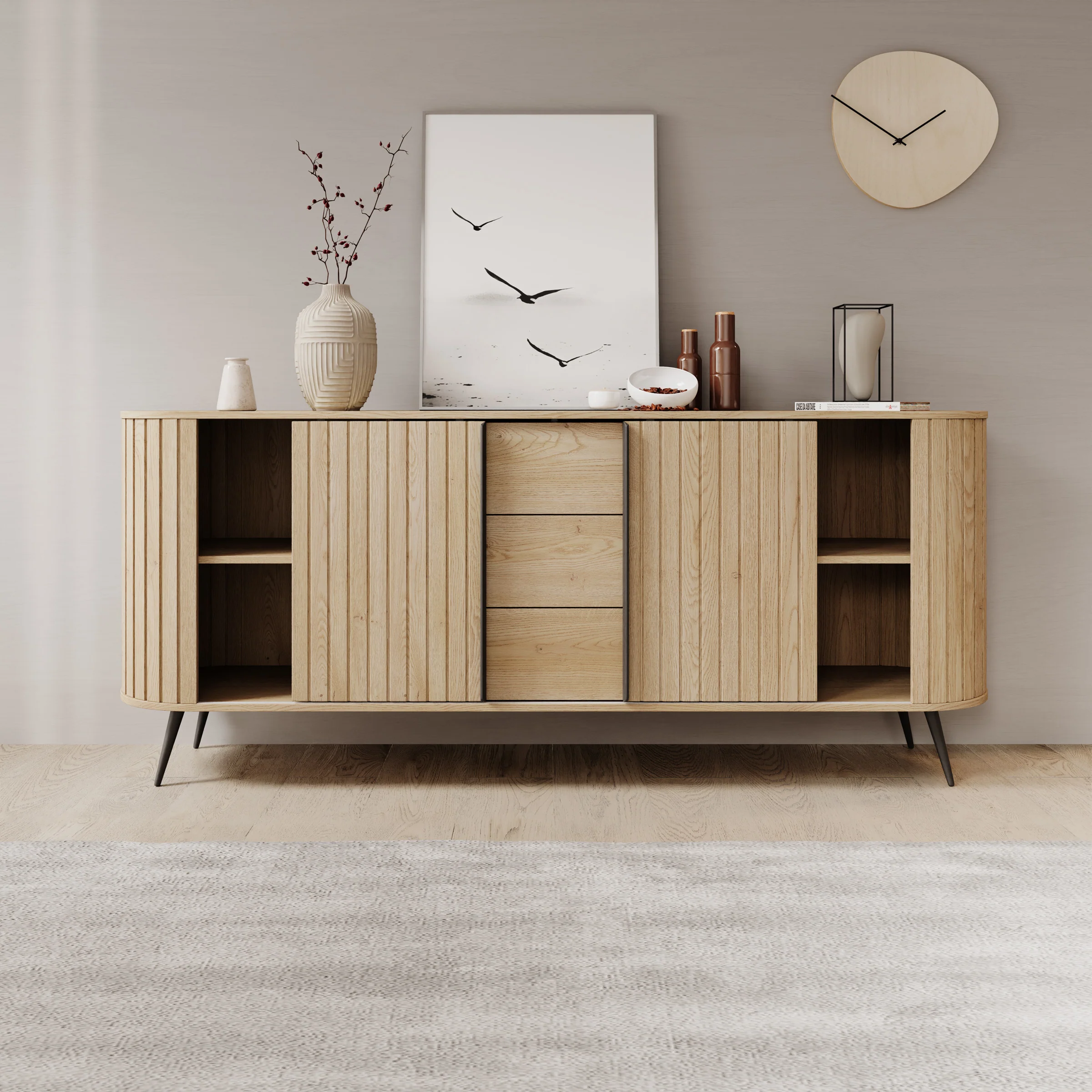 Loro - Dressoir - Eikenpatroon - 196x40x82 cm - Image 2