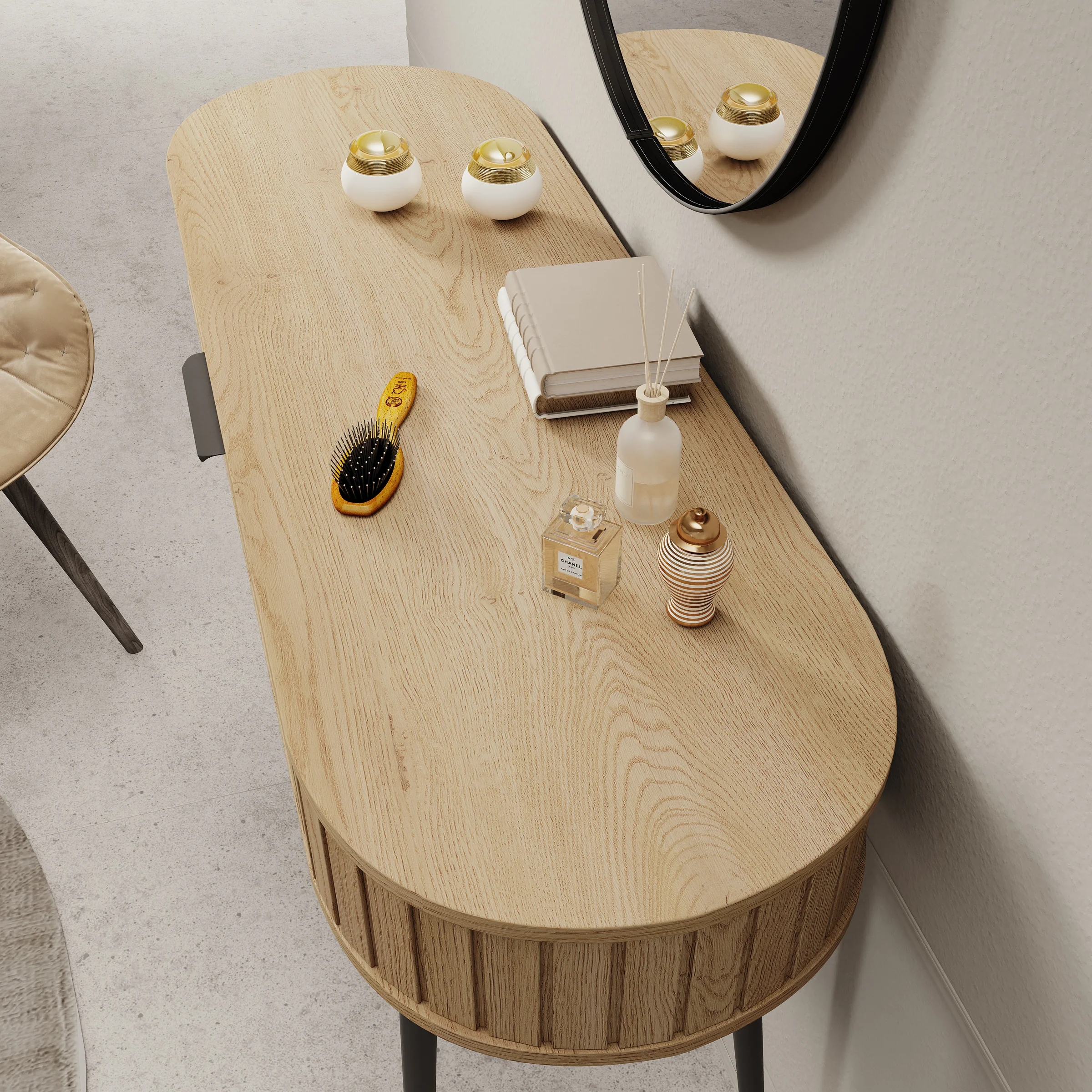 Loro - Kaptafel - Eikenpatroon - 120x40x80 cm - Image 5