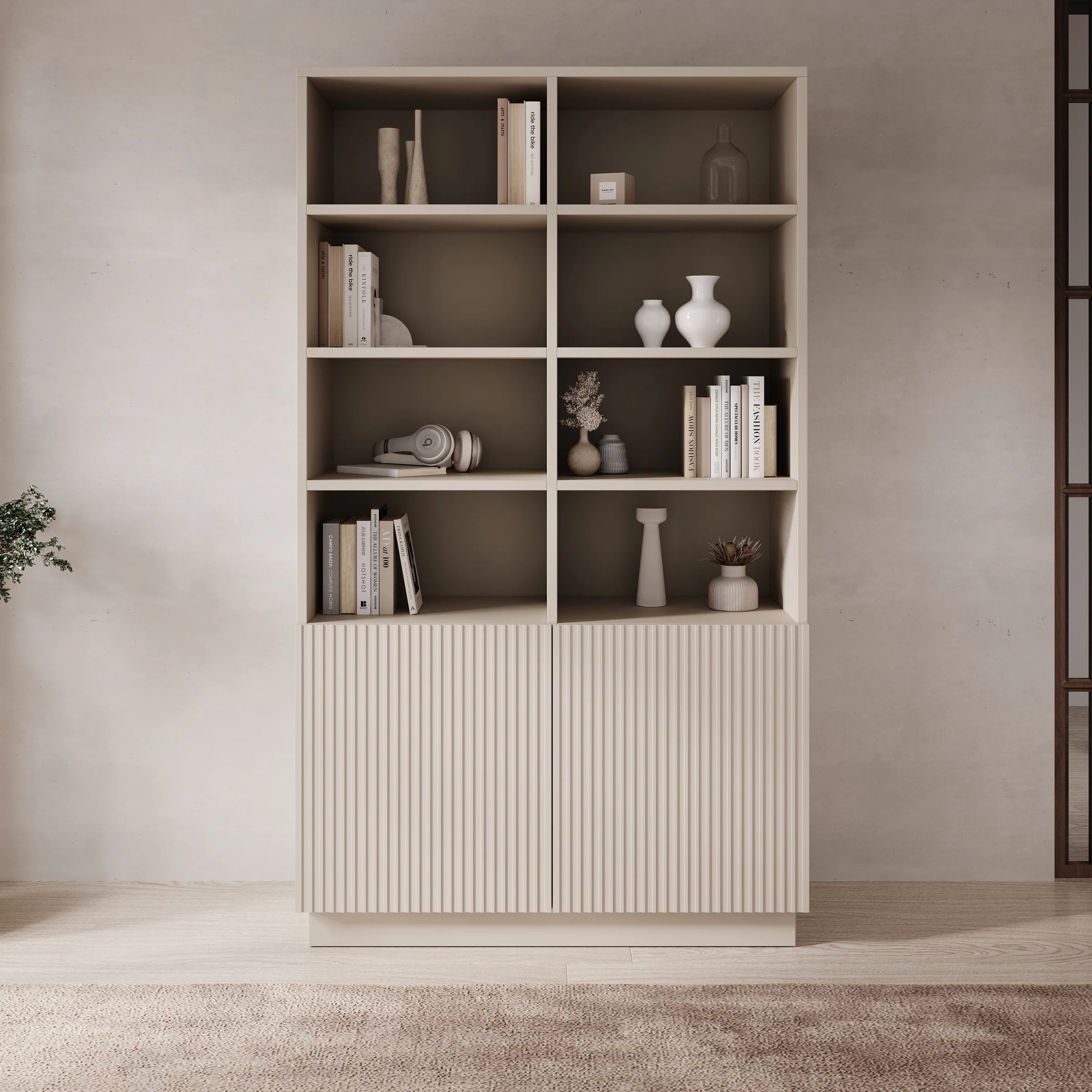 Lucera - Boekenkast - Beige - 100x42x173 cm - Image 3