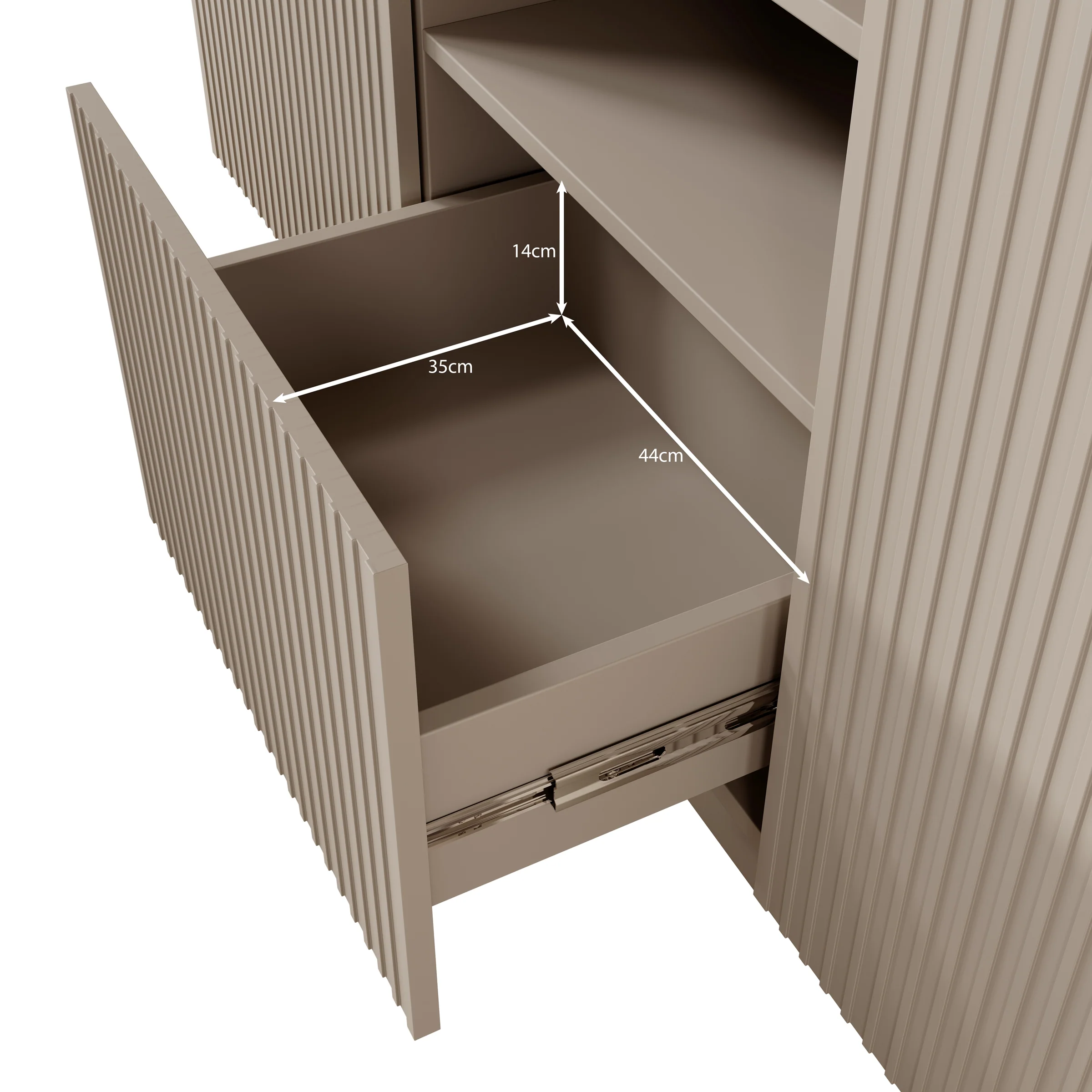Lucera - Dressoir - Zwart - 150x42x78 cm - Image 6
