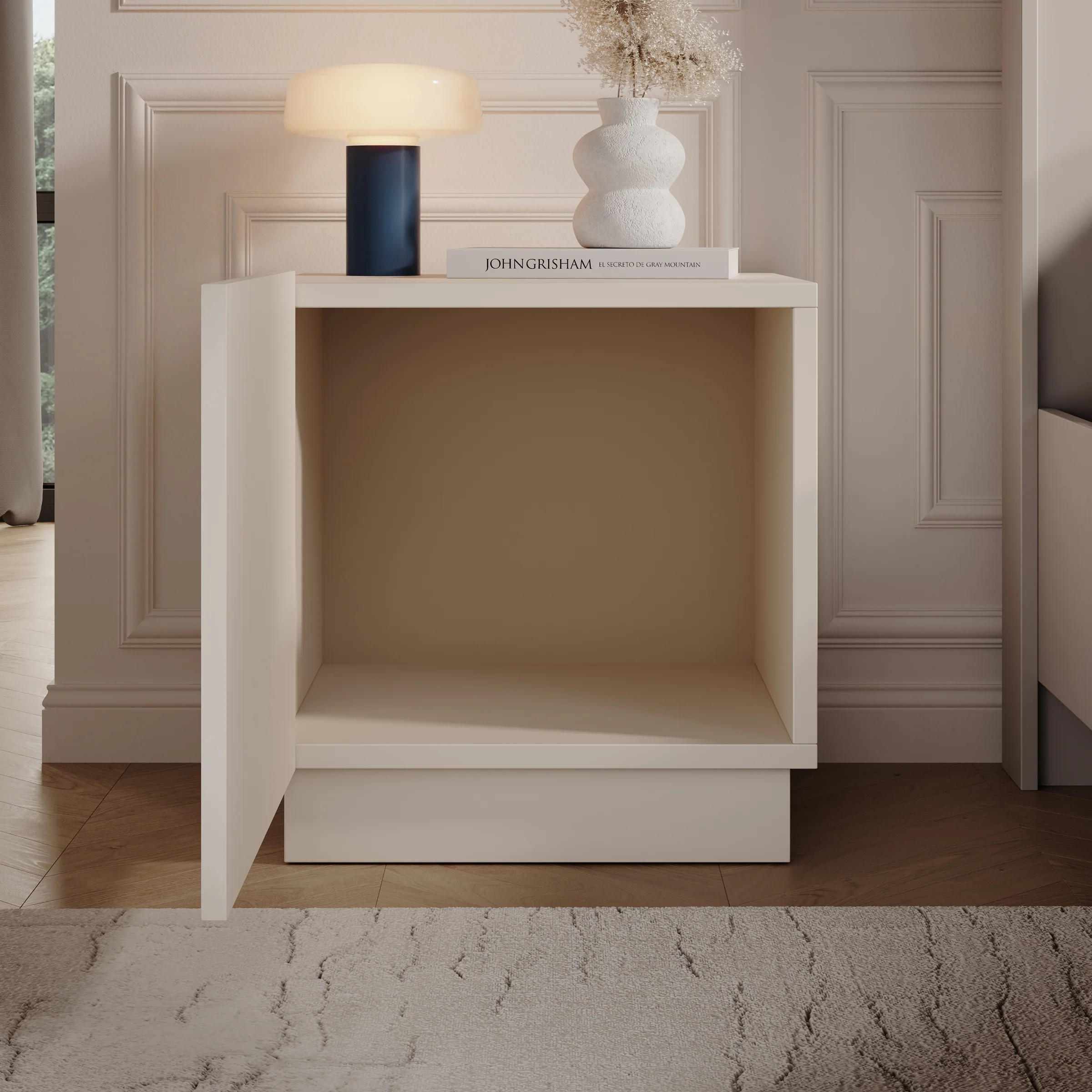 Lucera - Nachtkastje - Beige - 45x42x47 cm - Image 2
