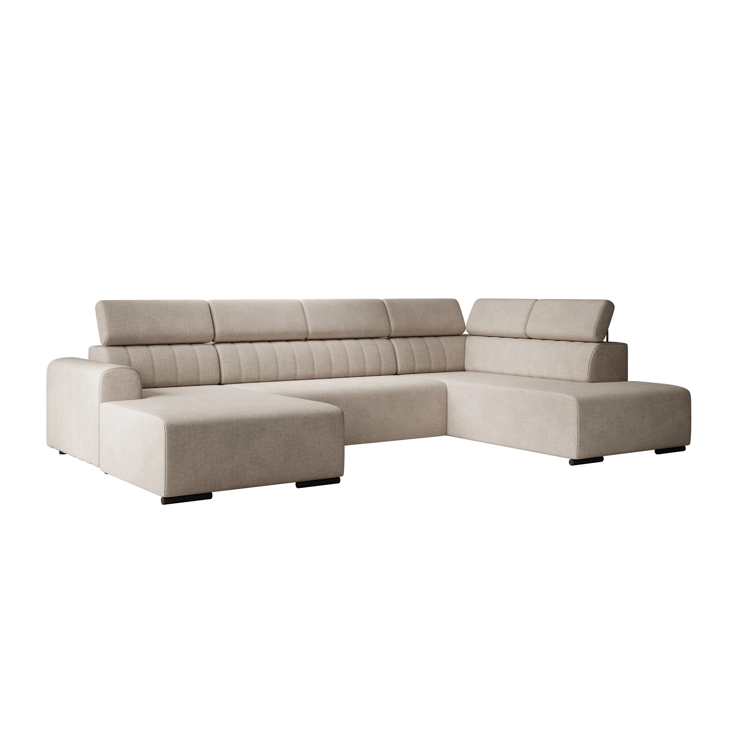 Lumae - Hoekbank 6-zits met chaise longue - Stof beige - Links - Image 6