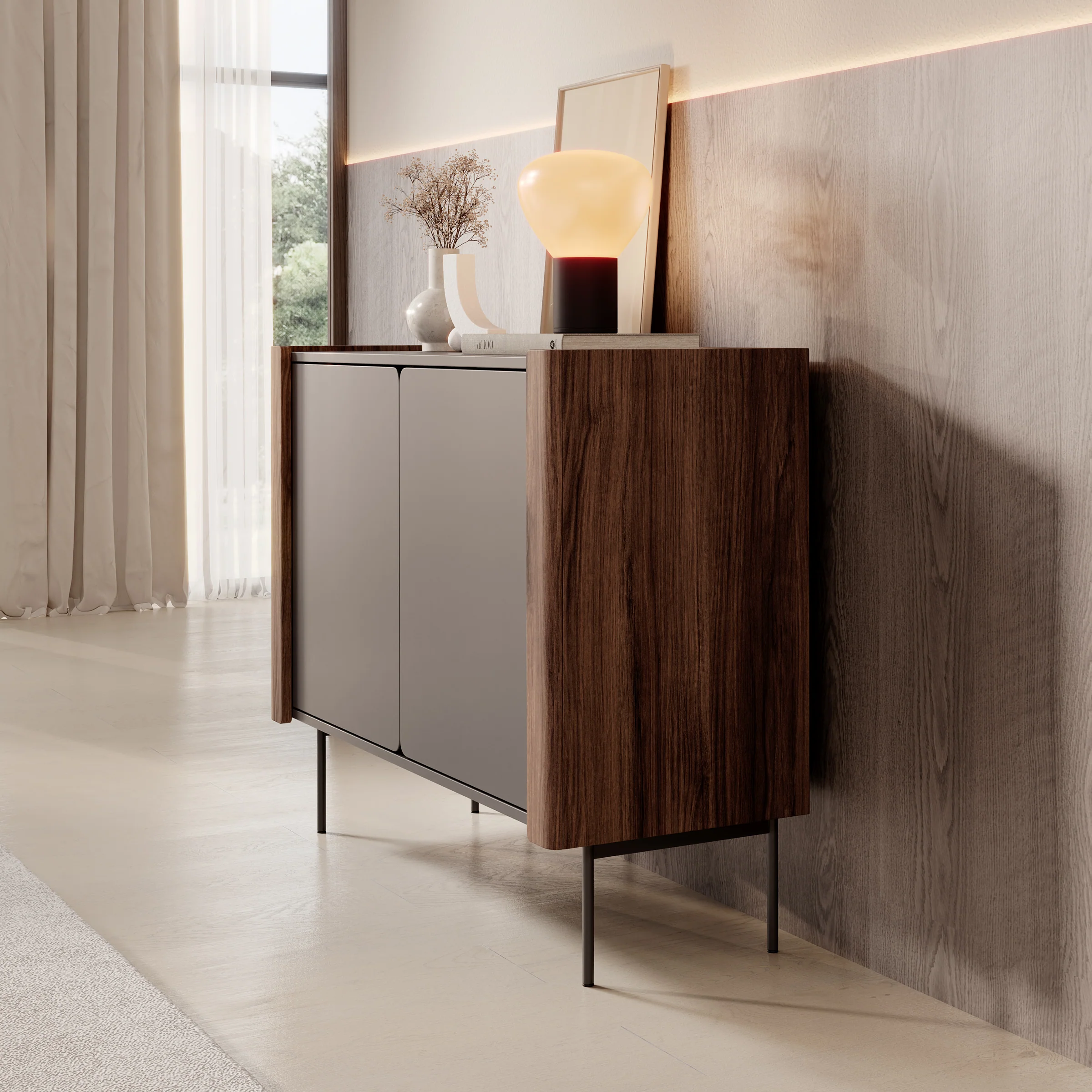 Lux - Dressoir - Zwart - 105x40x83 cm - Image 4