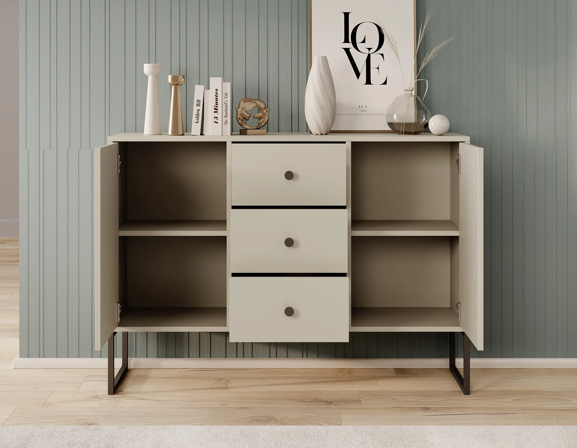 Lyndall 2 - Dressoir - Beige - 115x33x82 cm - Image 3