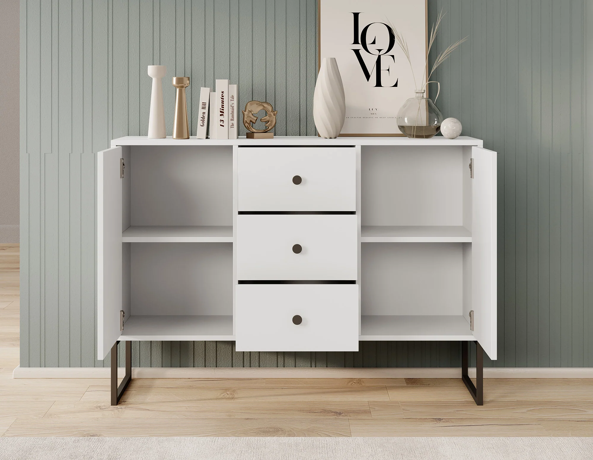 Lyndall 2 - Dressoir - Wit - 115x33x82 cm - Image 3