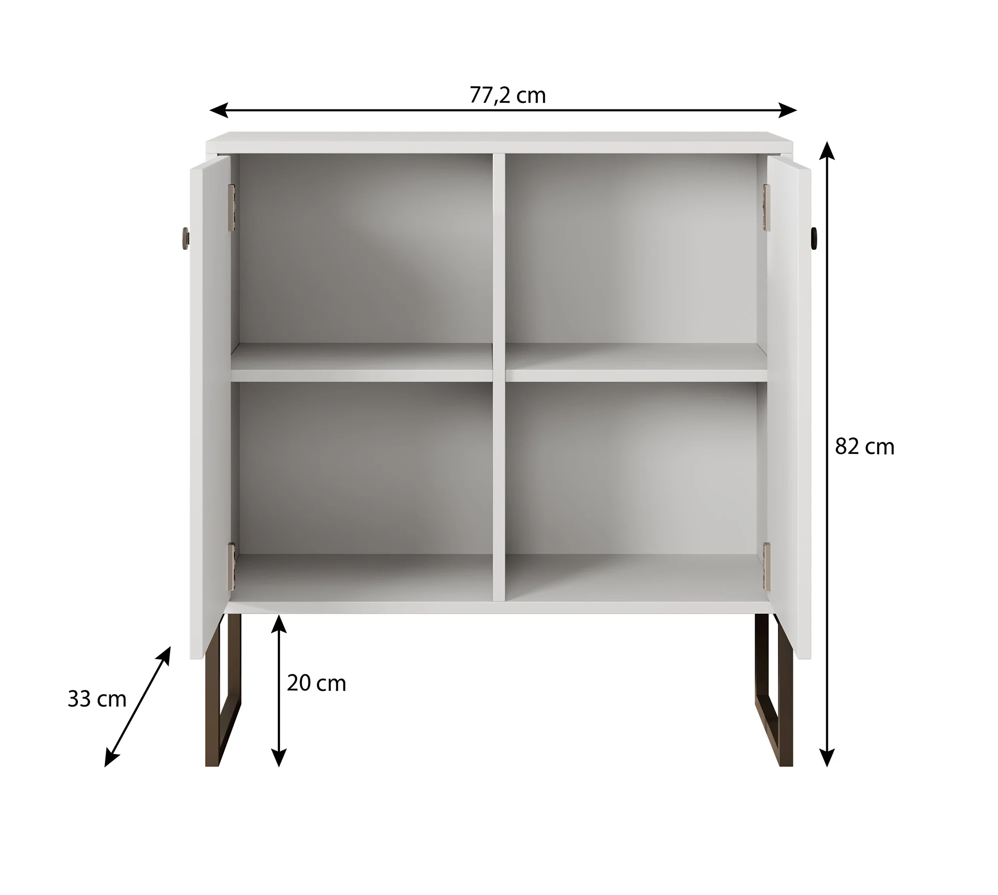 Lyndall - Dressoir - Beige - 77x33x82 cm - Image 5