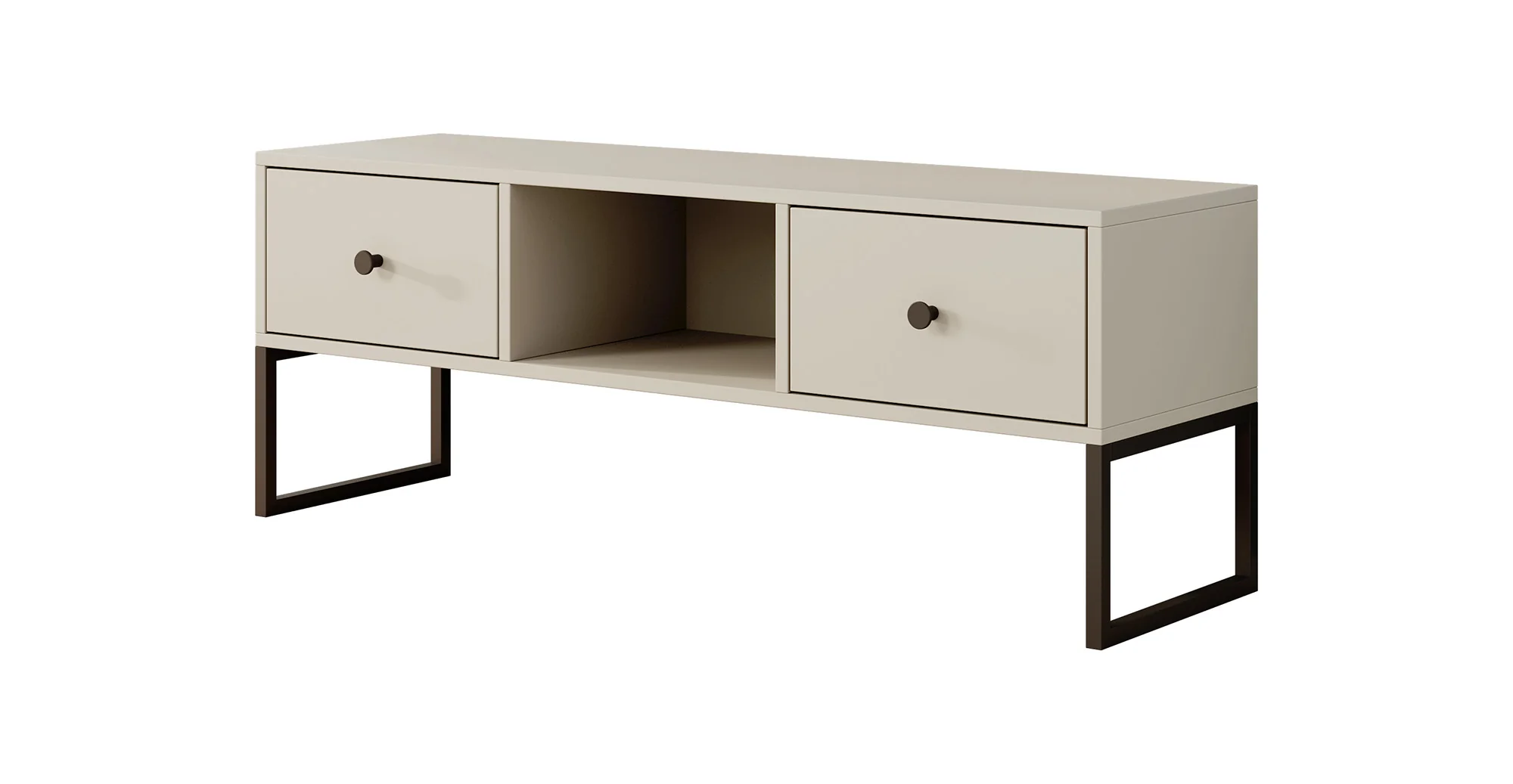 Lyndall - TV-Meubel met 2 lades - Beige - 115 cm - Image 6