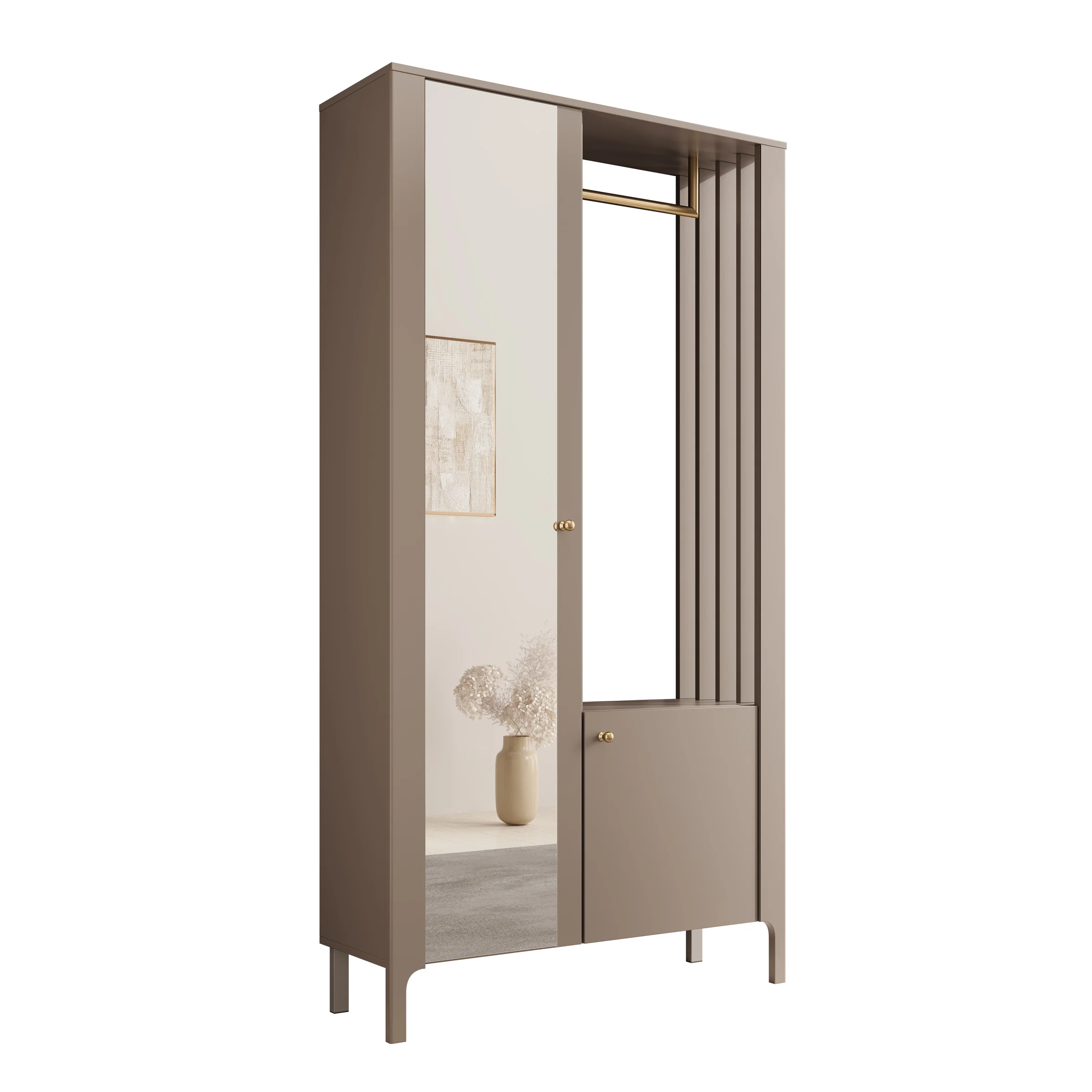 Madison - Kapstok met deur - Beige - 105x33x197 cm - Image 6