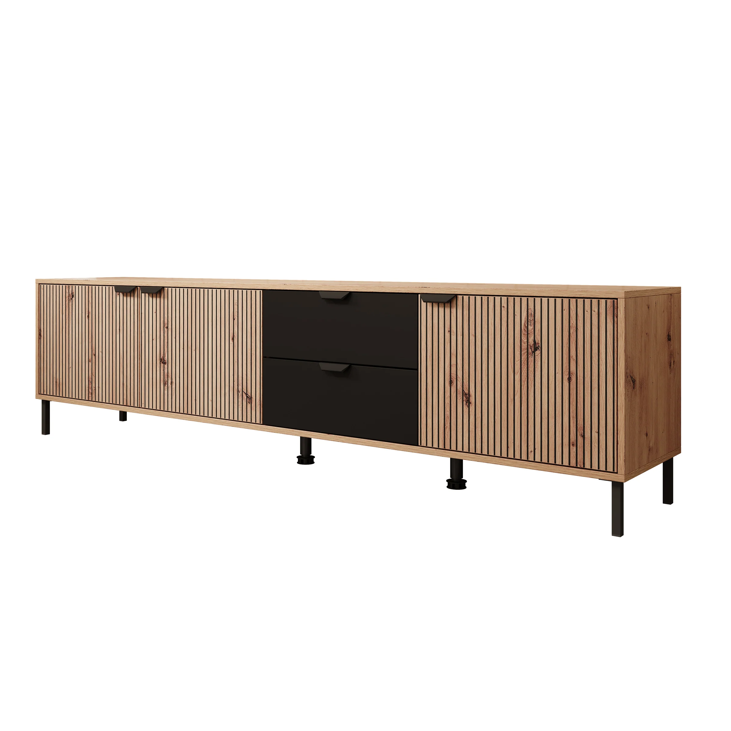 Malaika - TV-Meubel - Eiken - 208x40x54 cm - Image 7
