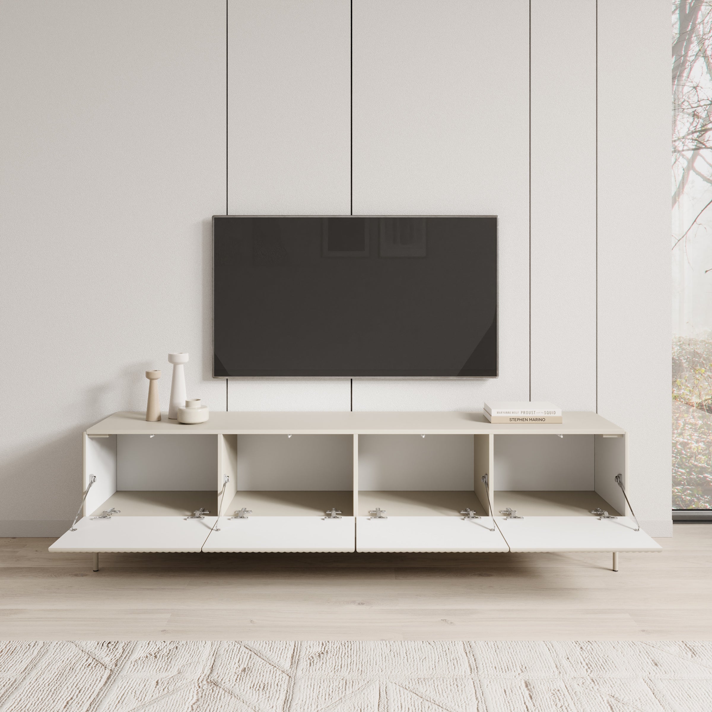 Marajo - TV-Meubel - Beige - 195x40x51 cm - Image 2