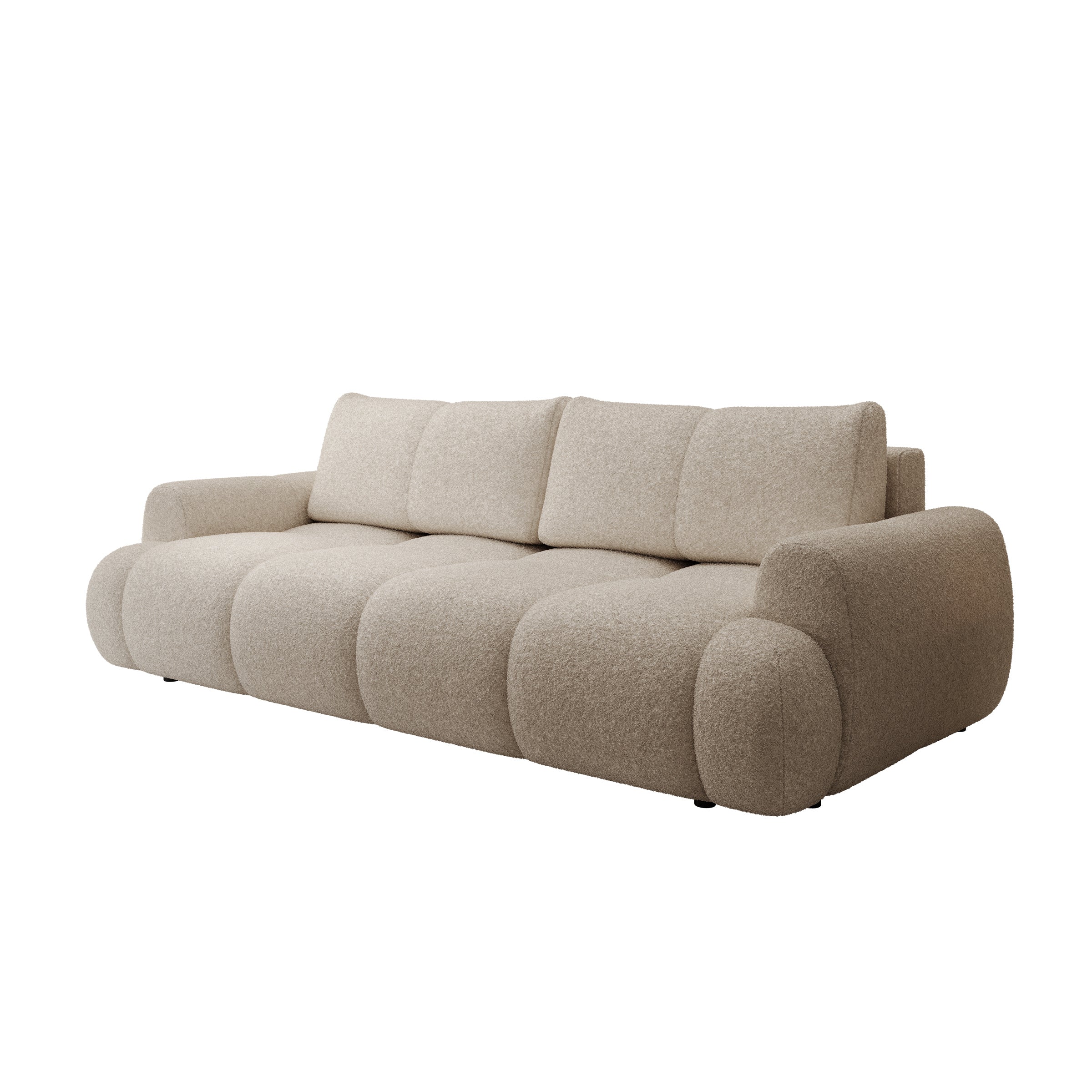 Maravilla - Slaapbank - Teddystof beige - 250x117x85 cm - Image 8