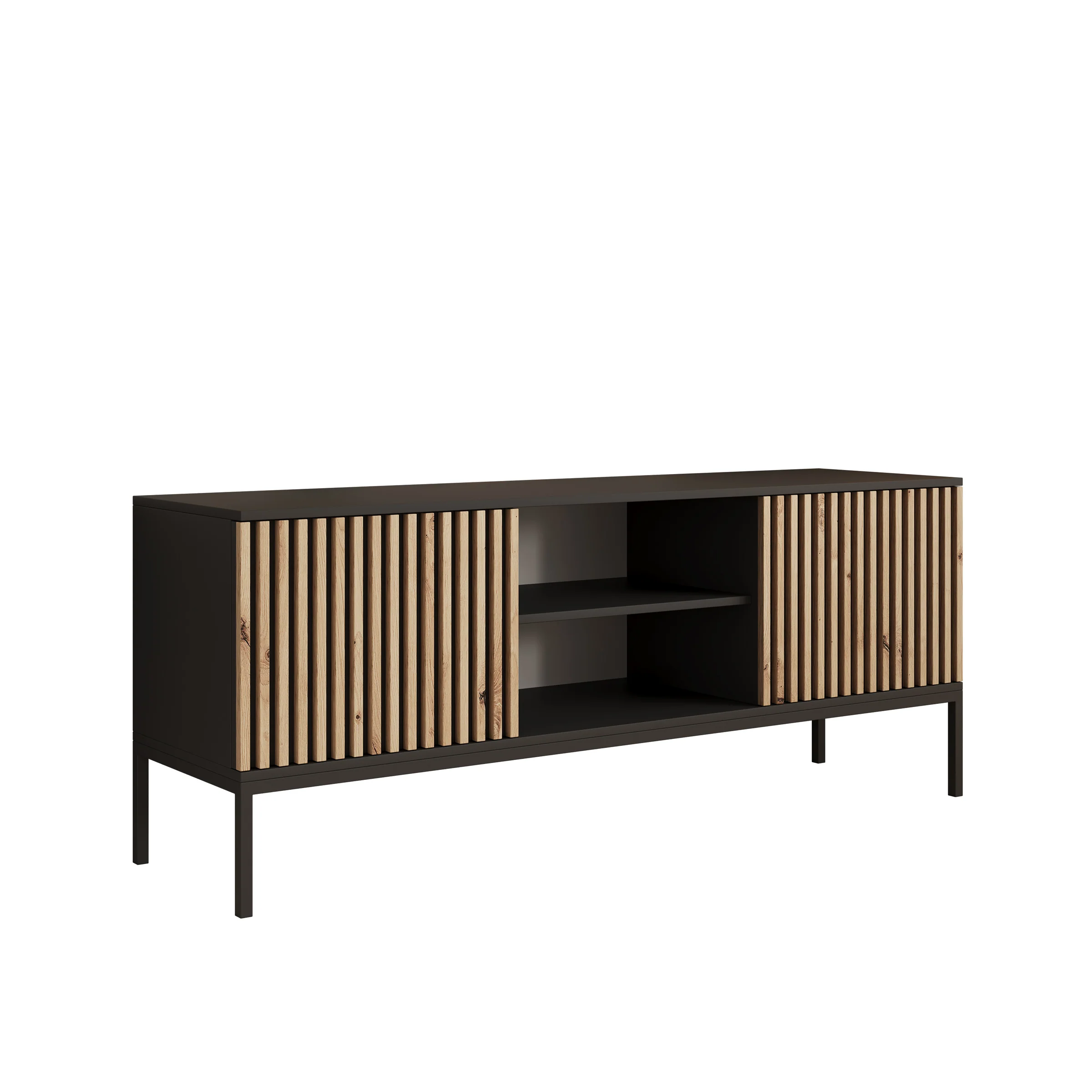 Marbella - TV-Meubel staand - Zwart - 150 cm - Image 6