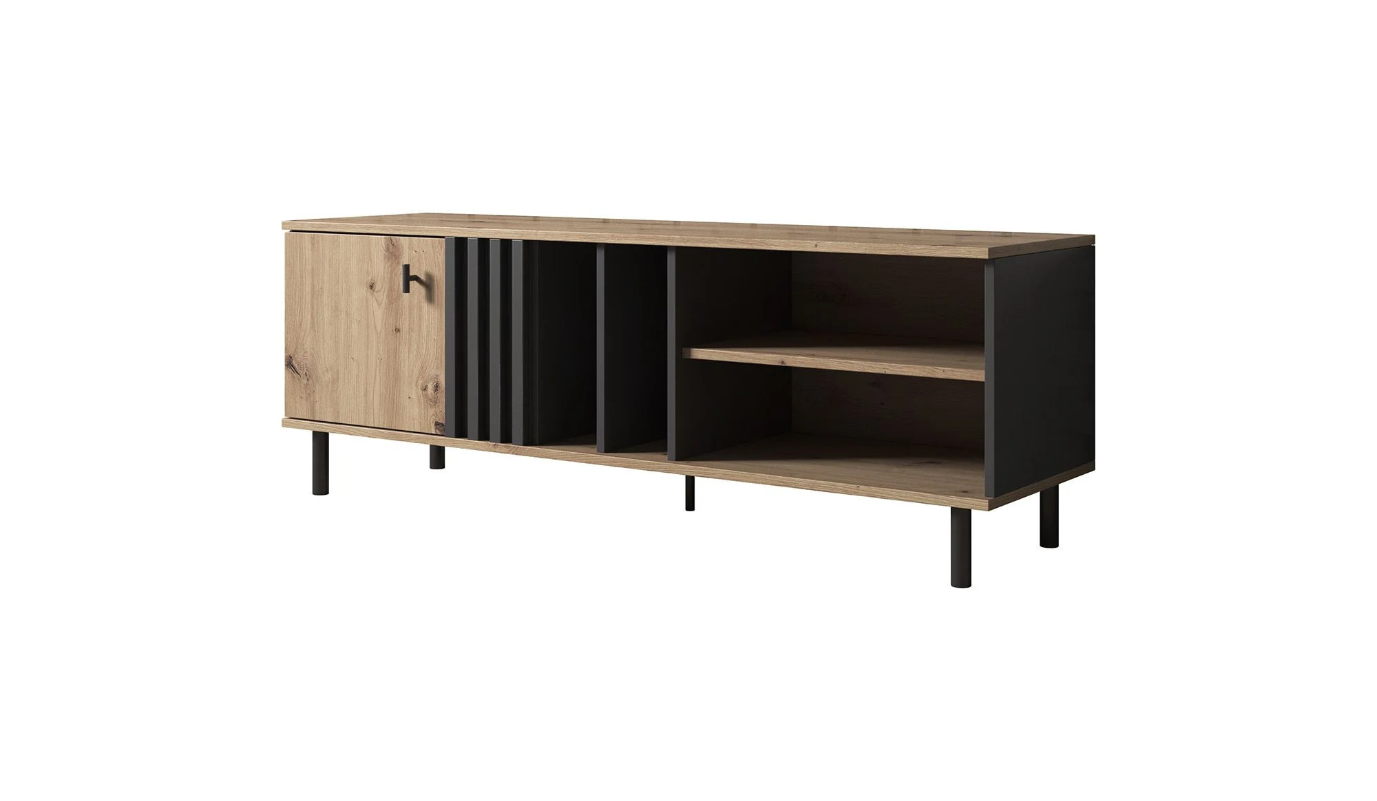 Marcos - TV-Meubel - Eiken/antraciet - 138 cm - Image 6