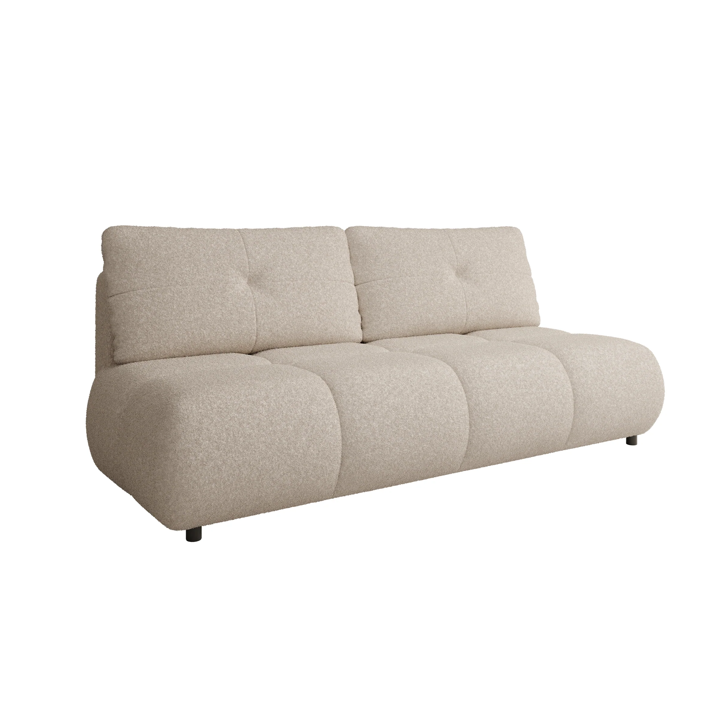 Marela - Slaapbank - Teddystof beige - 214x104x89 cm - Image 6