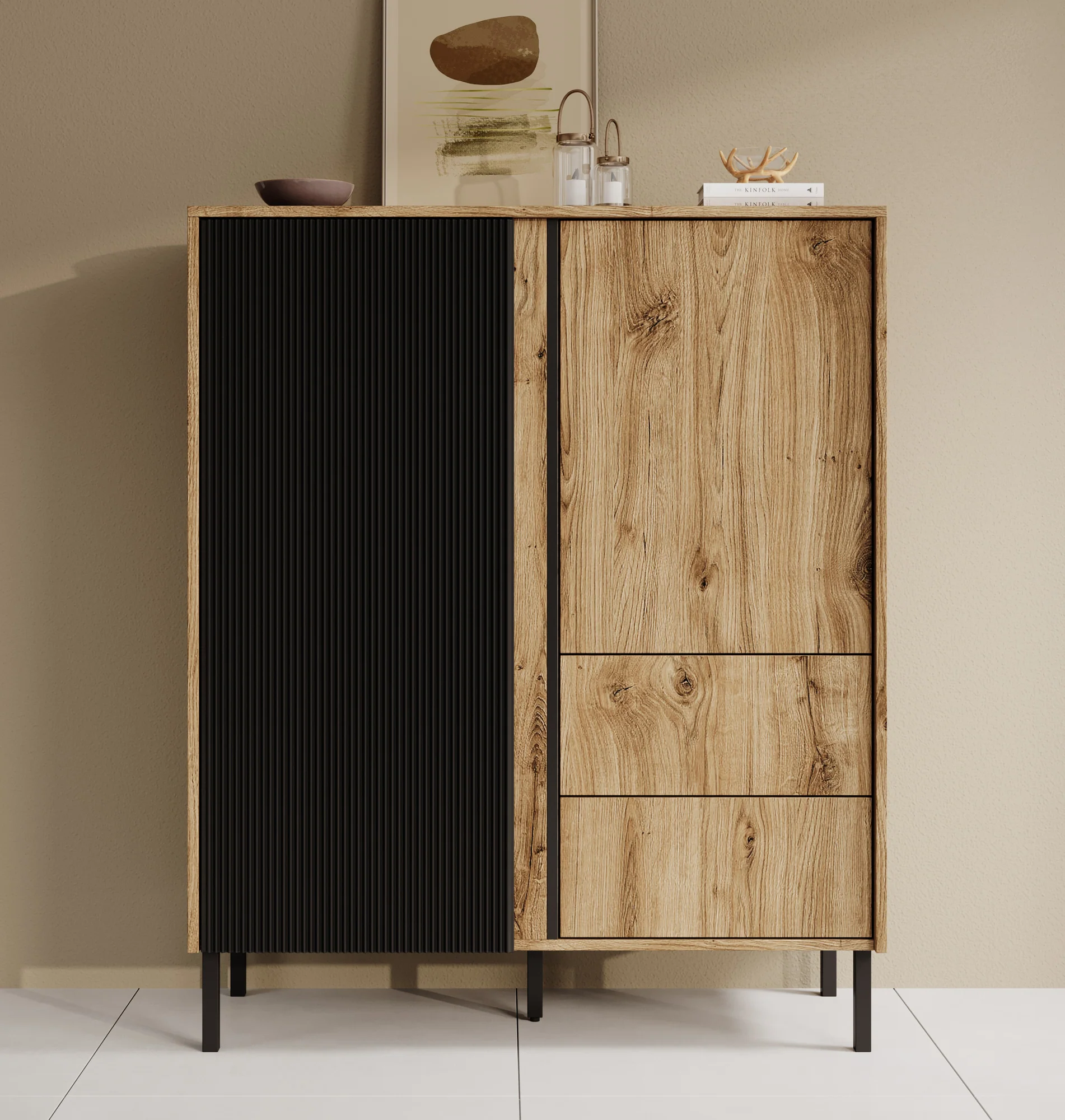 Margareth - Dressoir - Eiken - 100x41x122 cm - Image 2