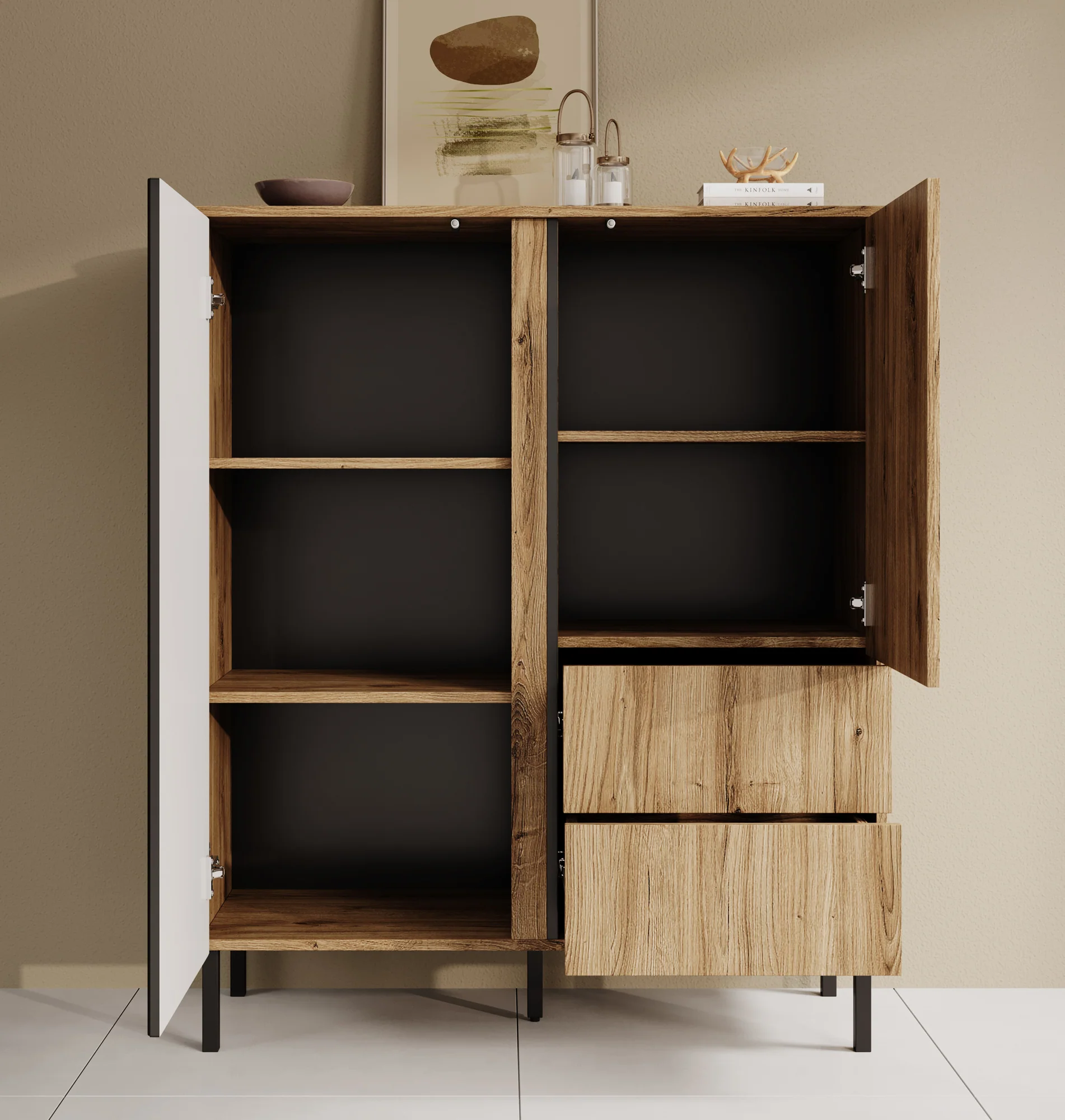 Margareth - Dressoir - Eiken - 100x41x122 cm - Image 3