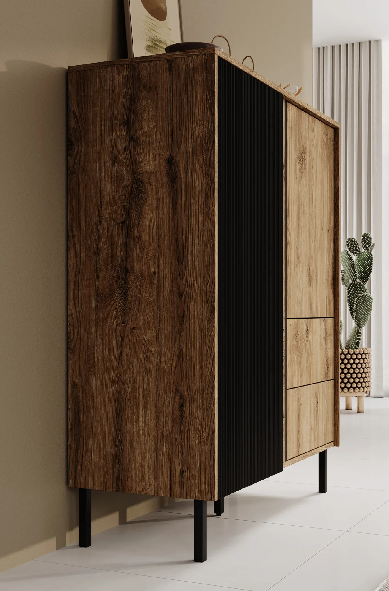 Margareth - Dressoir - Eiken - 100x41x122 cm - Image 4