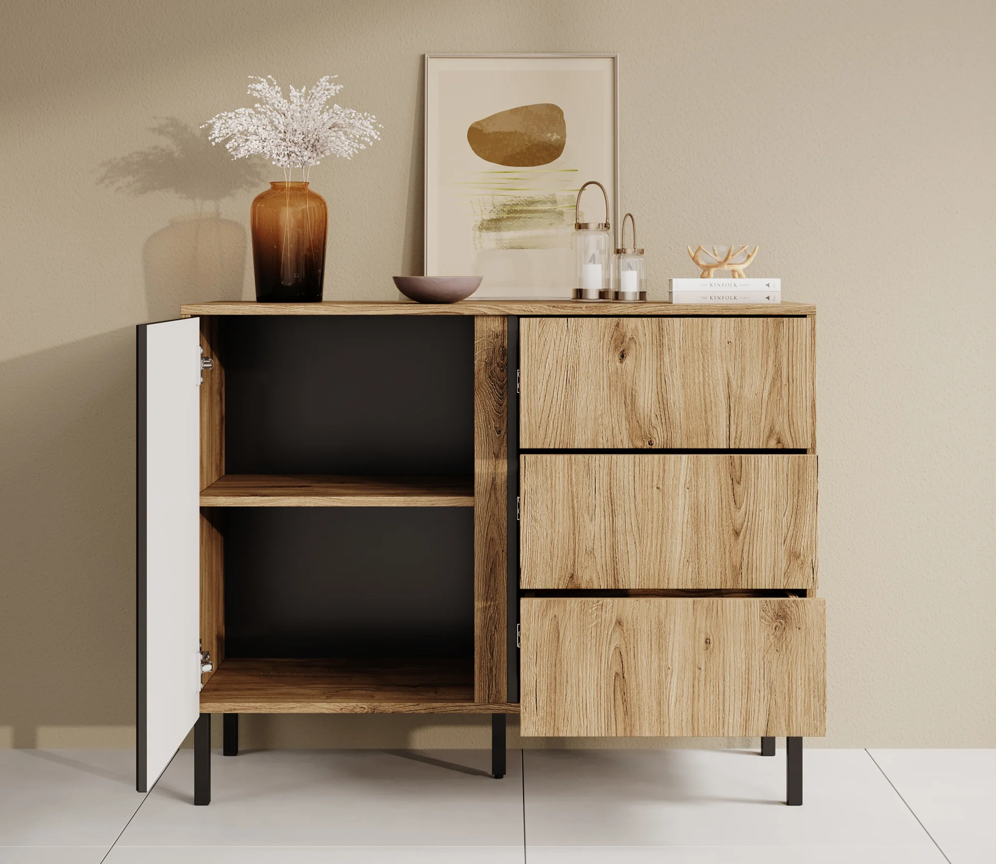 Margareth - Dressoir - Eiken - 100x41x80 cm - Image 3