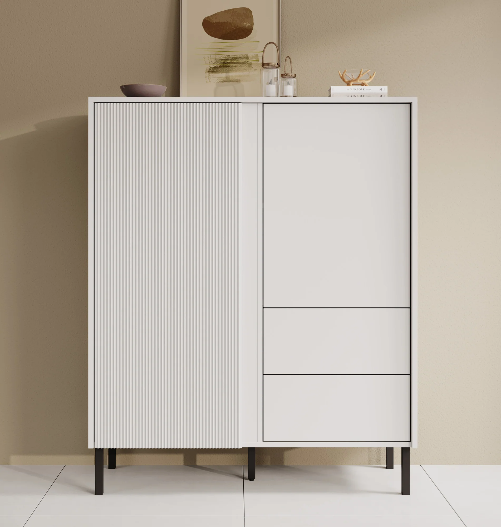 Margareth - Dressoir - Wit - 100x41x122 cm - Image 2