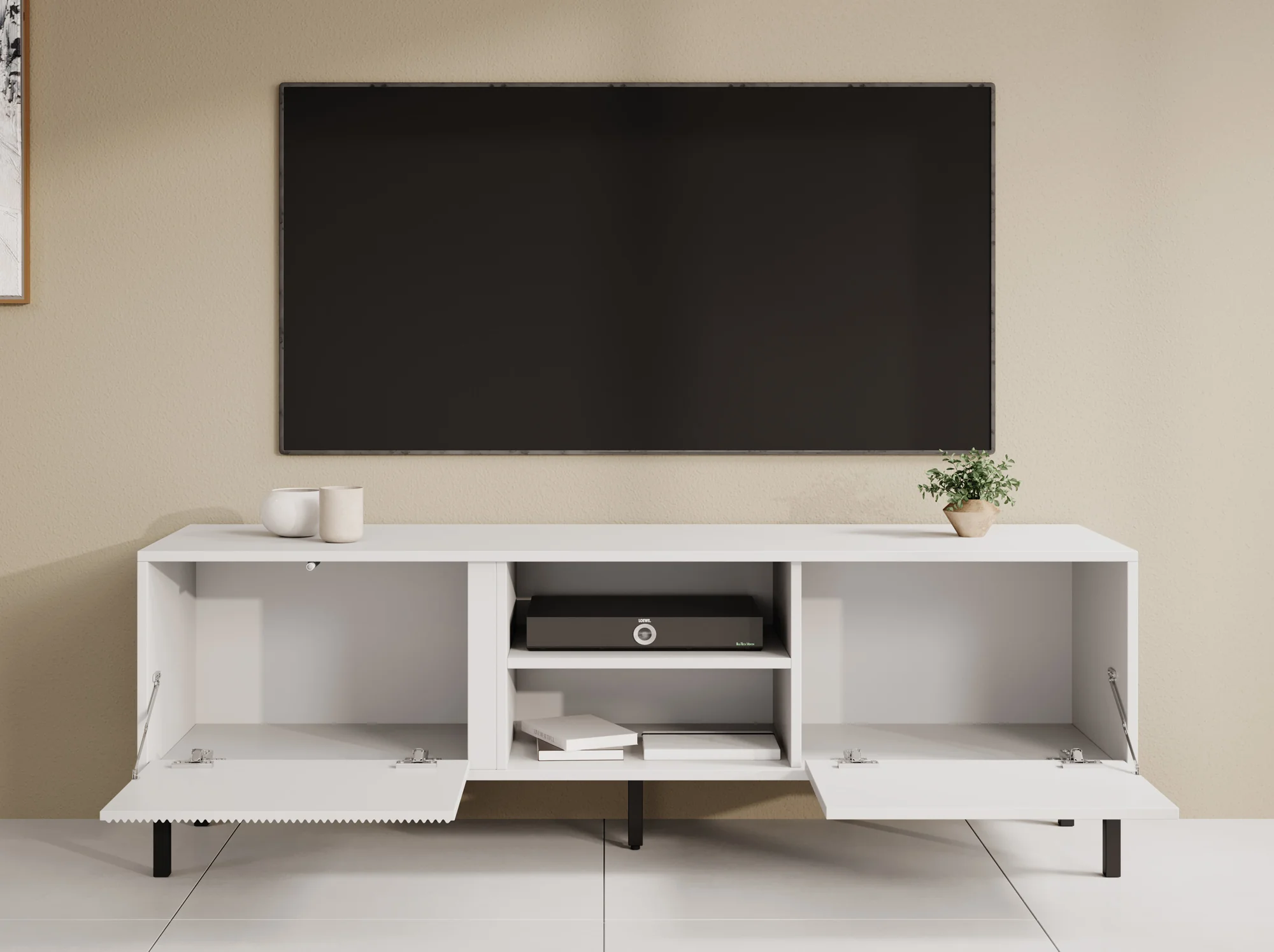 Margareth - TV-Meubel - Wit  - 150 cm - Image 3