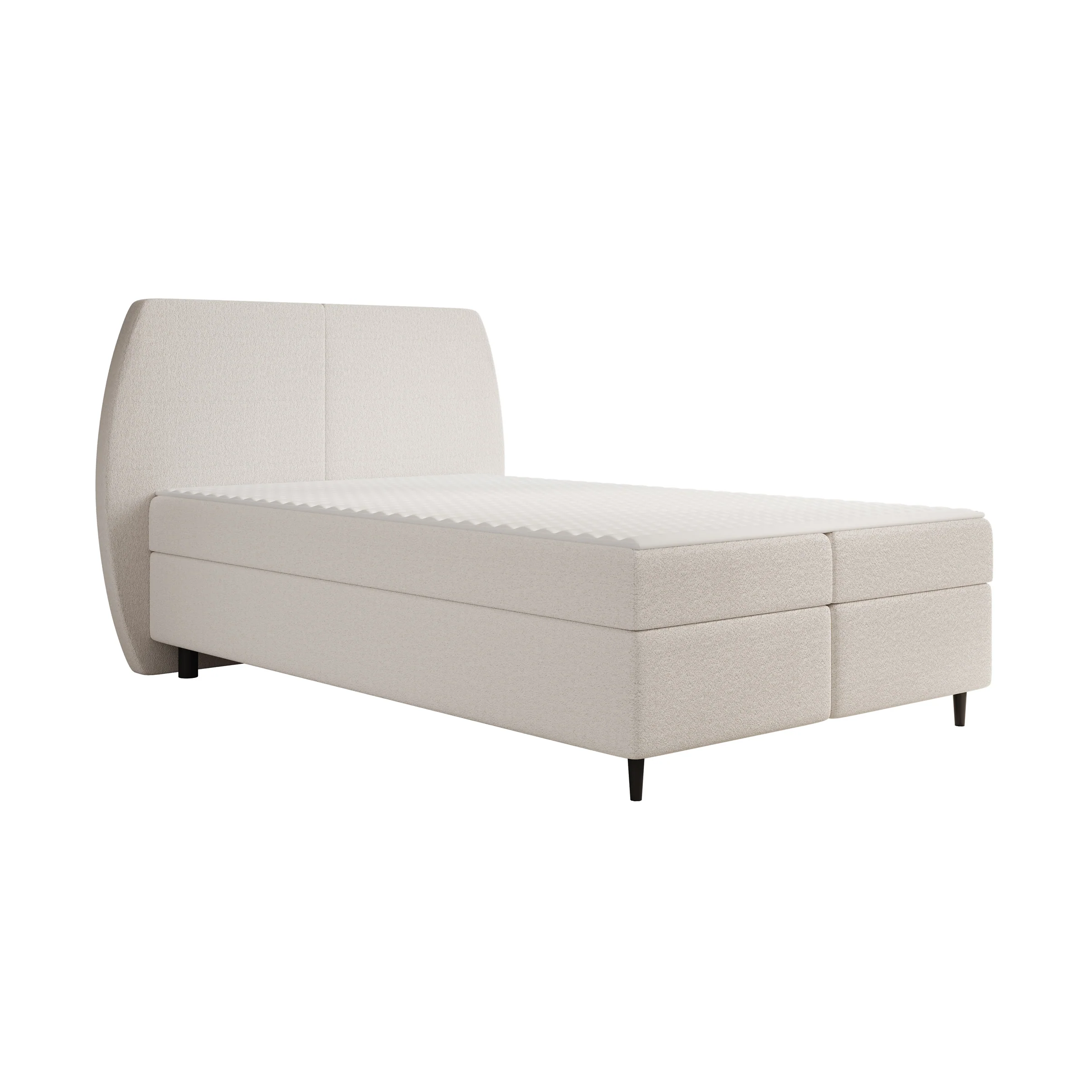 Marvella - Boxspring met opbergruimte - Stof beige - 140x200 cm - Image 5