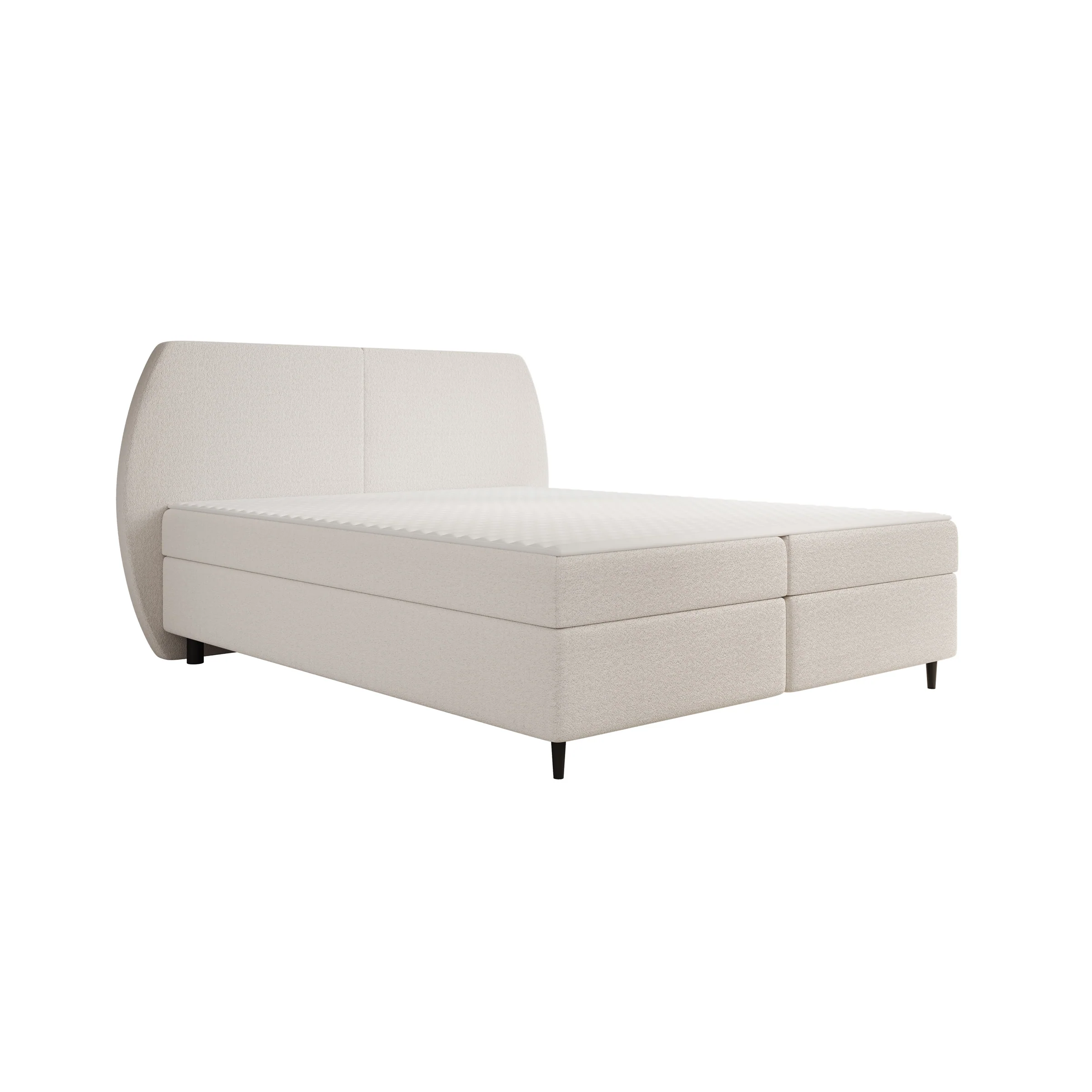 Marvella - Boxspring met opbergruimte - Stof beige - 180x200 cm - Image 5