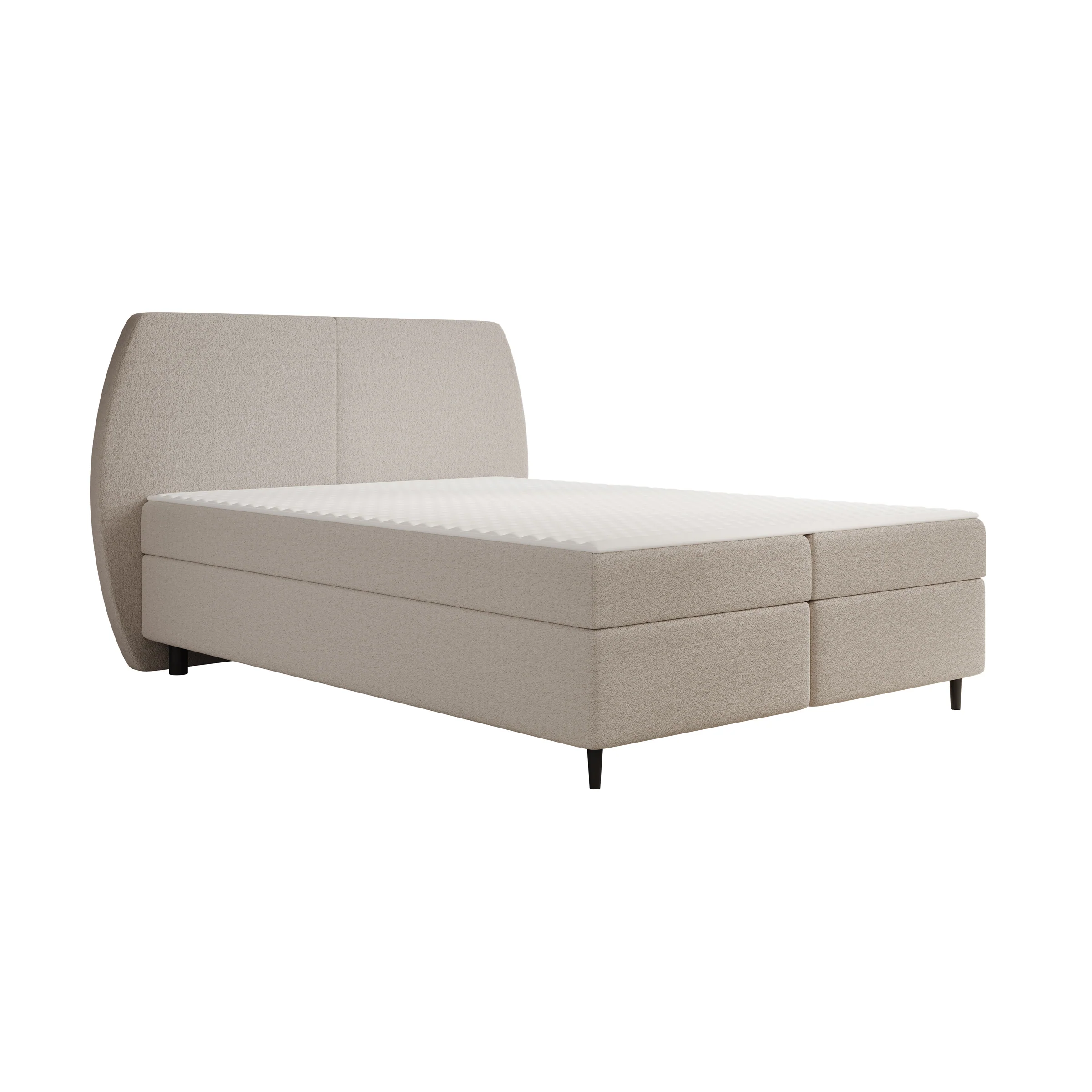 Marvella - Boxspring met opbergruimte - Stof taupe - 160x200 - Image 5
