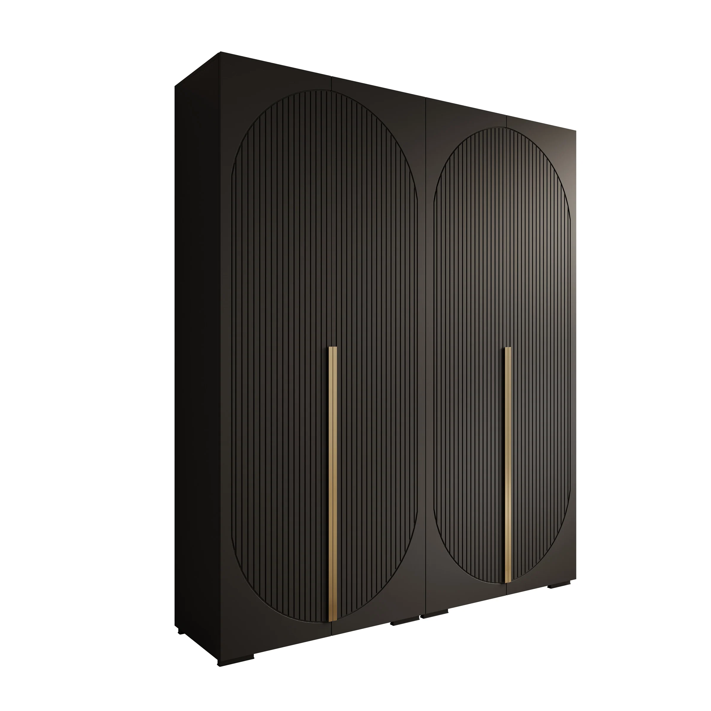 Mayfair - Kledingkast 4-deurs - Zwart - 200x47x237 cm - Image 6