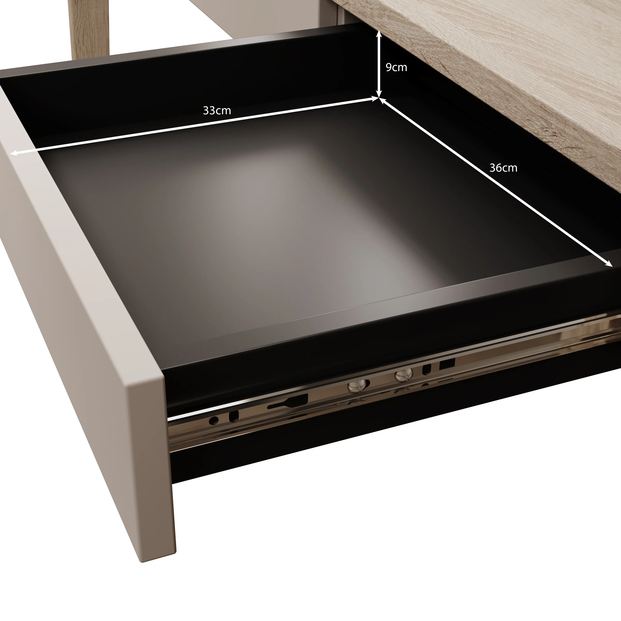 Mazar - Bureau - Licht Eiken - 139x71 cm - Image 6