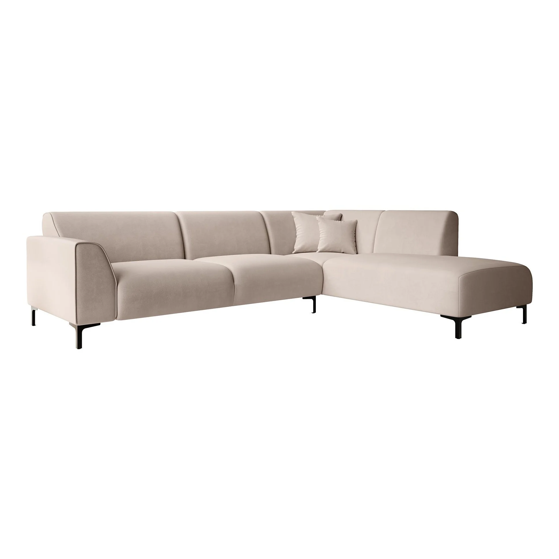 Moana - Hoekbank 4-zits met chaise longue - Stof beige - Rechts - Image 5