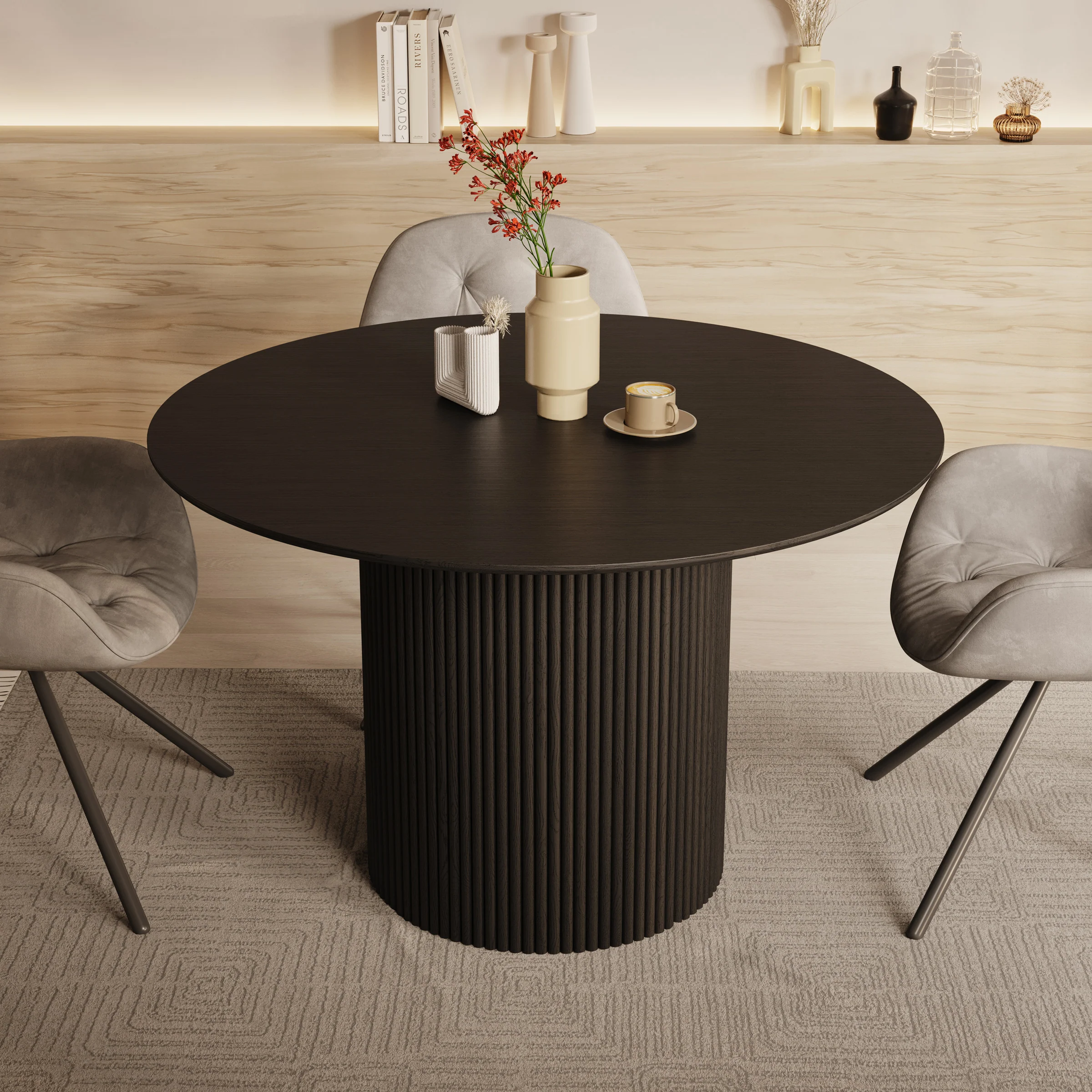 Modena - Eetkamertafel - Zwart - 120x120x76 cm - Image 2