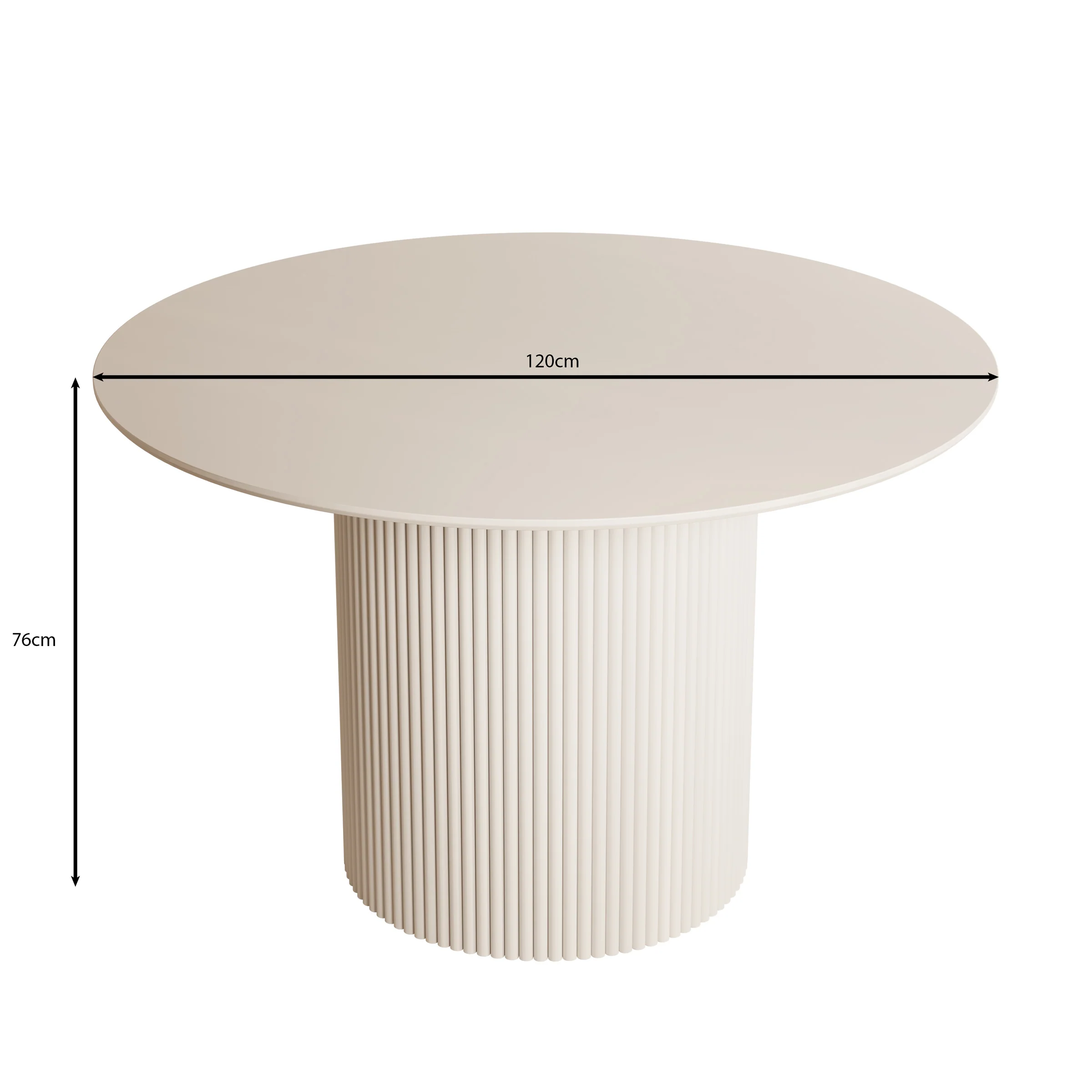 Modena - Eetkamertafel - Zwart - 120x120x76 cm - Image 4