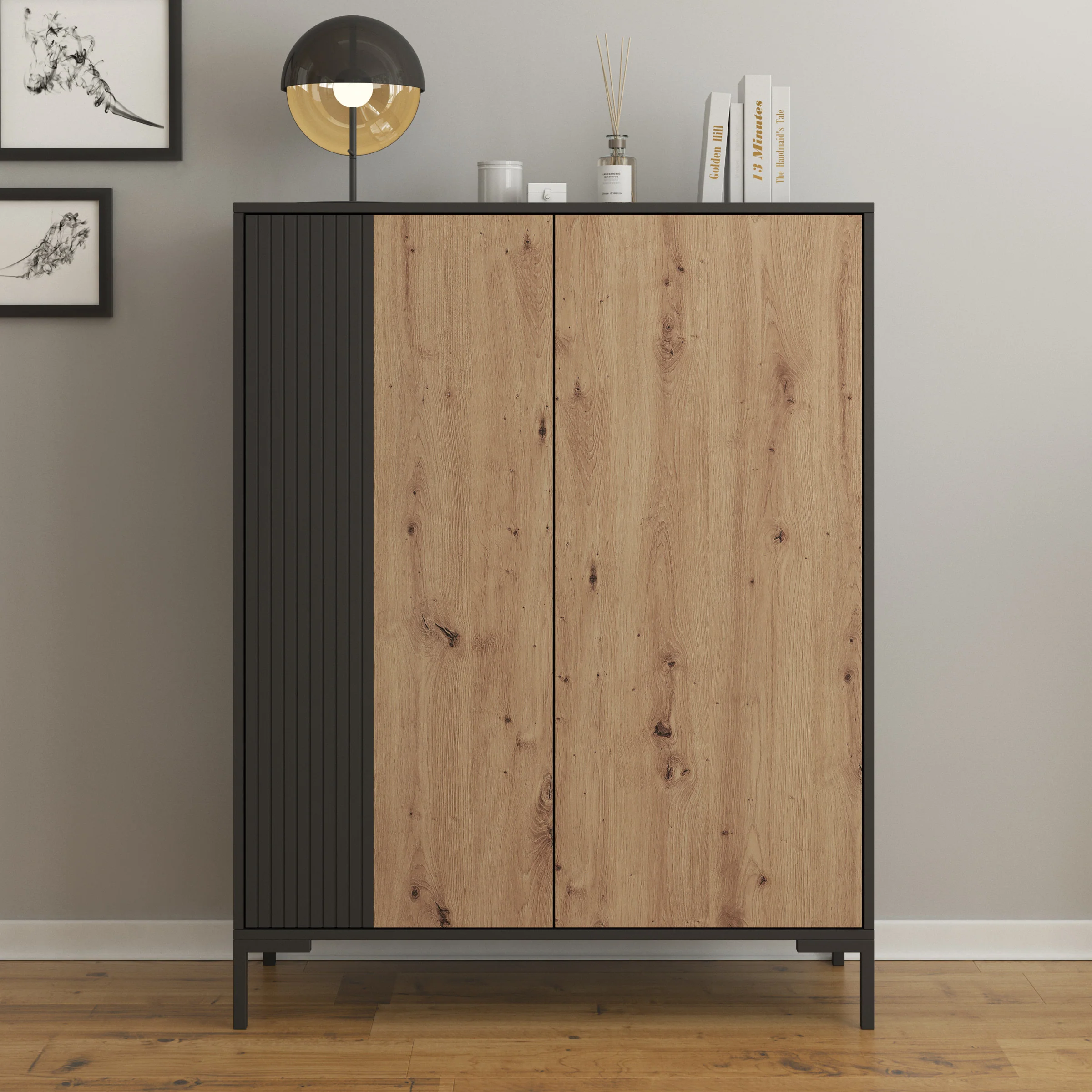 Molina - Dressoir - Eiken - 100x40x129 cm - Image 3