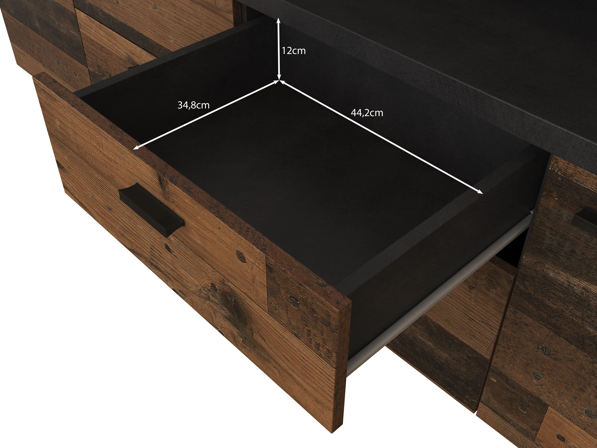 Molly - TV-Meubel - Old wood  - 180 cm - Image 6