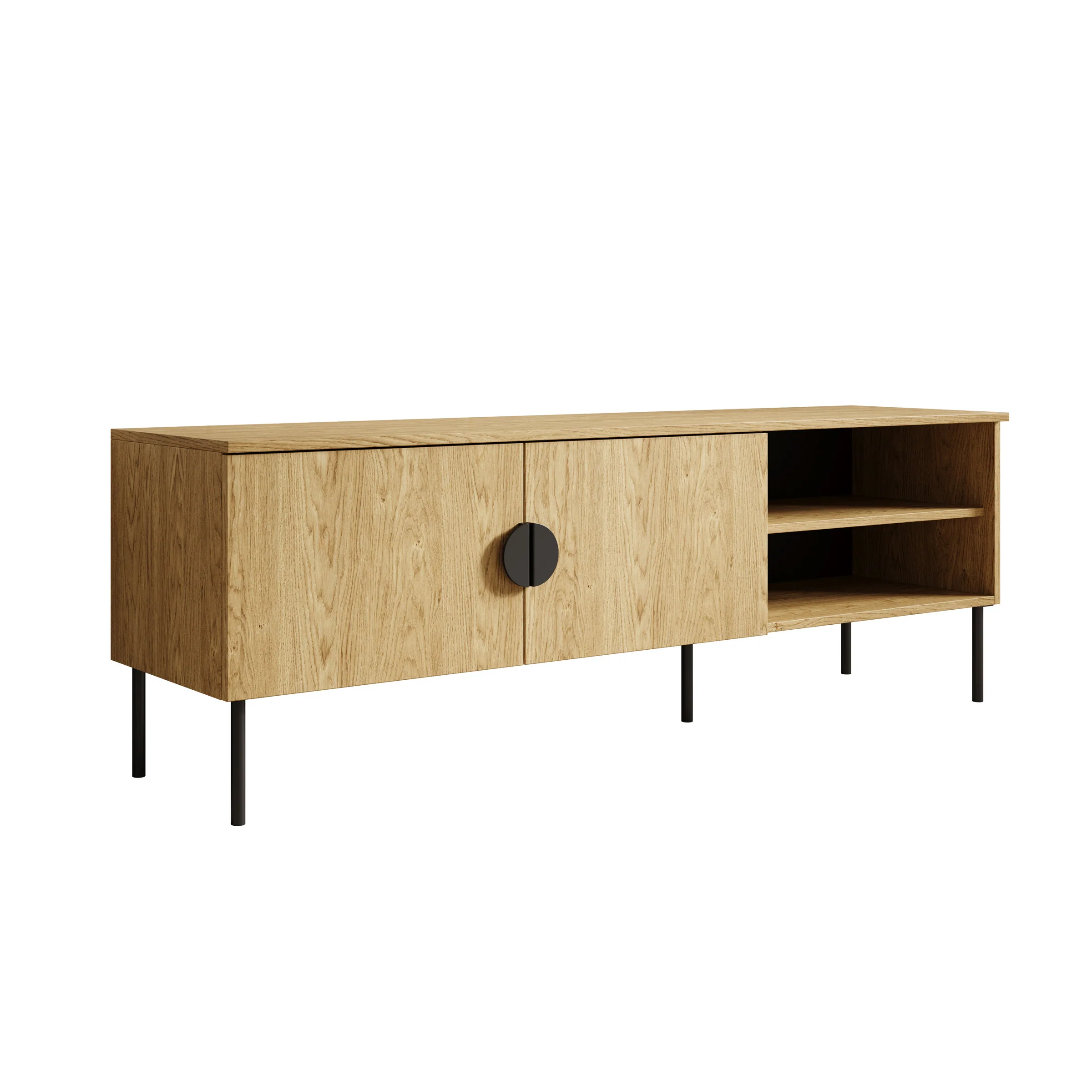 Monor - TV-Meubel - Eiken  - 160x40x54 cm - Image 6