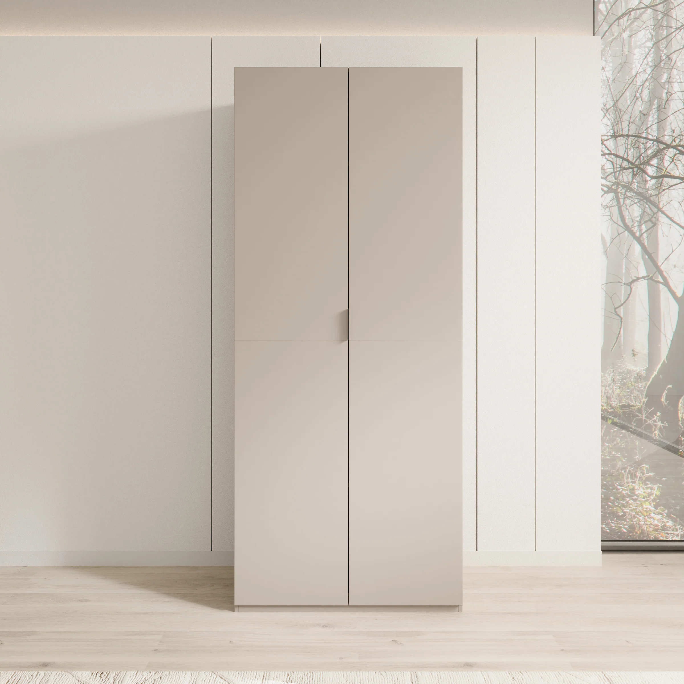 Montclair - Kledingkast 2-deurs - Beige - 90x53x215 cm - Image 3