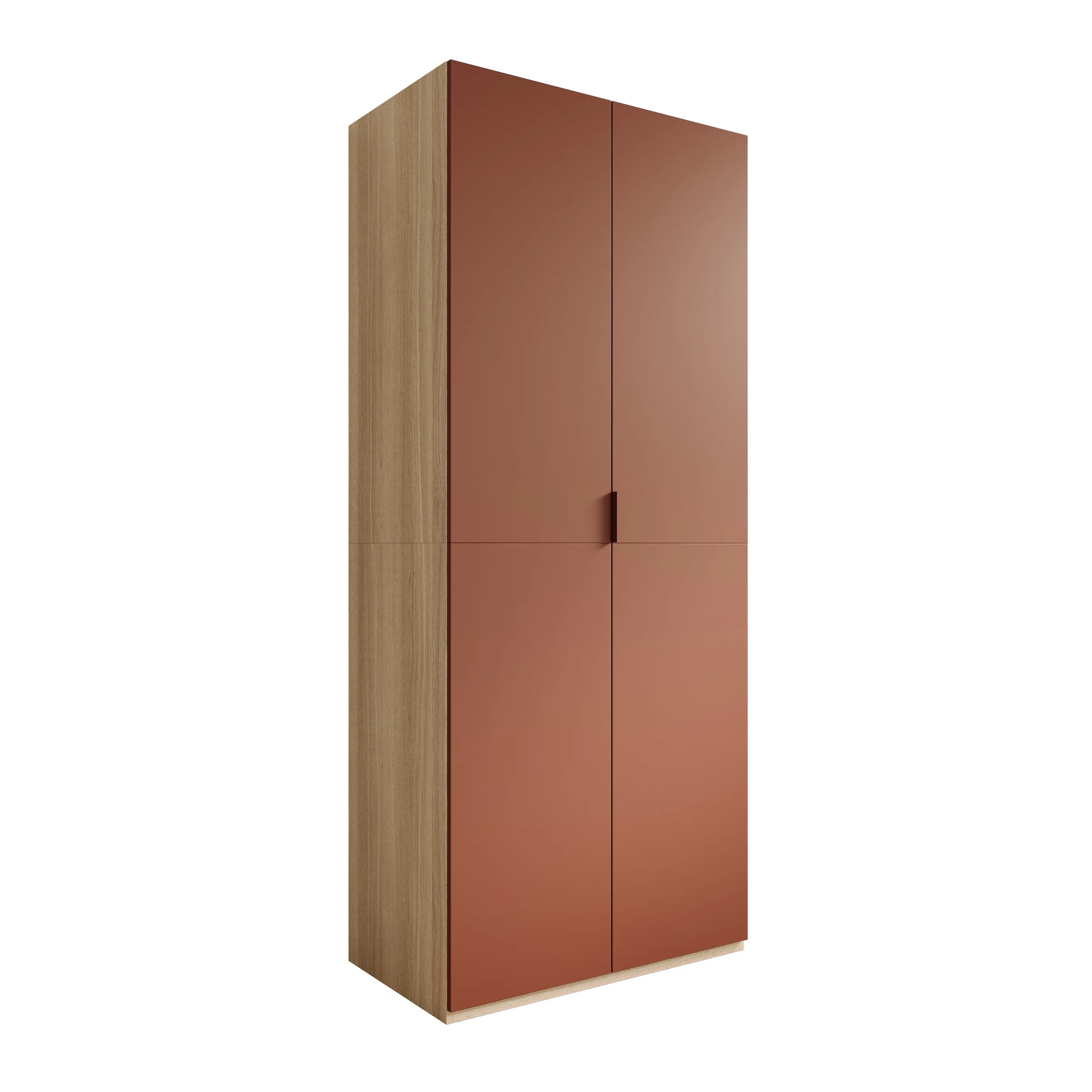 Montclair - Kledingkast 2-deurs - Terracotta/Eikenpatroon - 90x53x215 cm - Image 6
