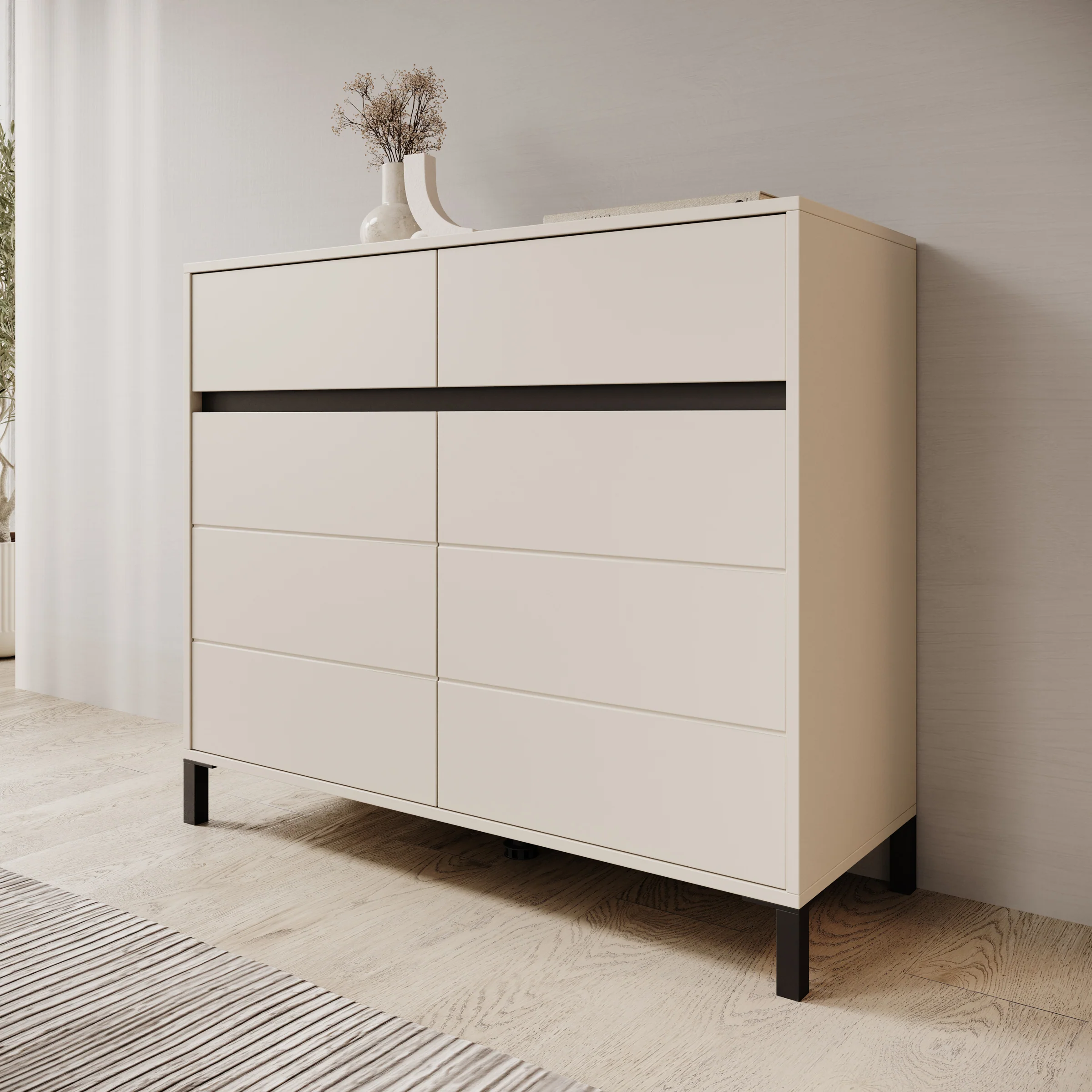 Montellini - Dressoir - Beige - 106x40x90 cm