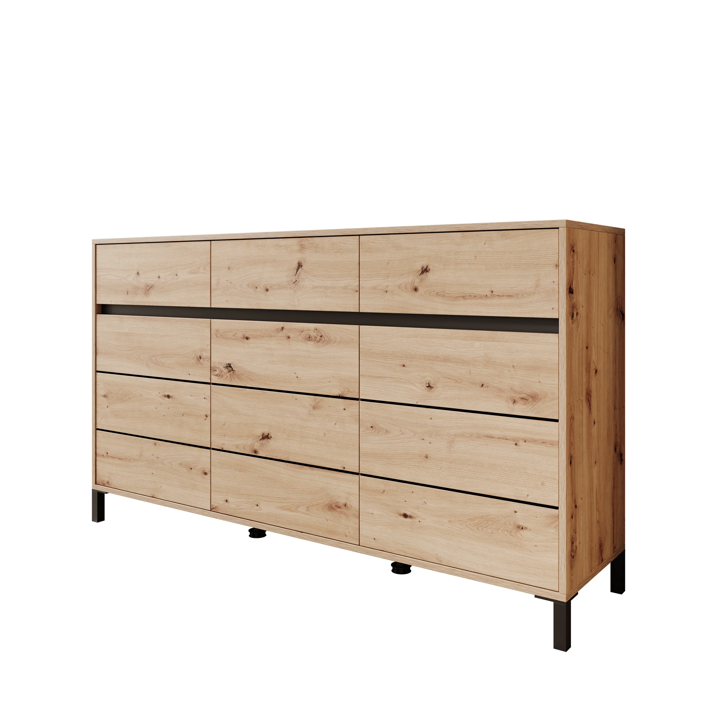 Montellini - Dressoir - Eikenpatroon - 157x40x90 cm - Image 7