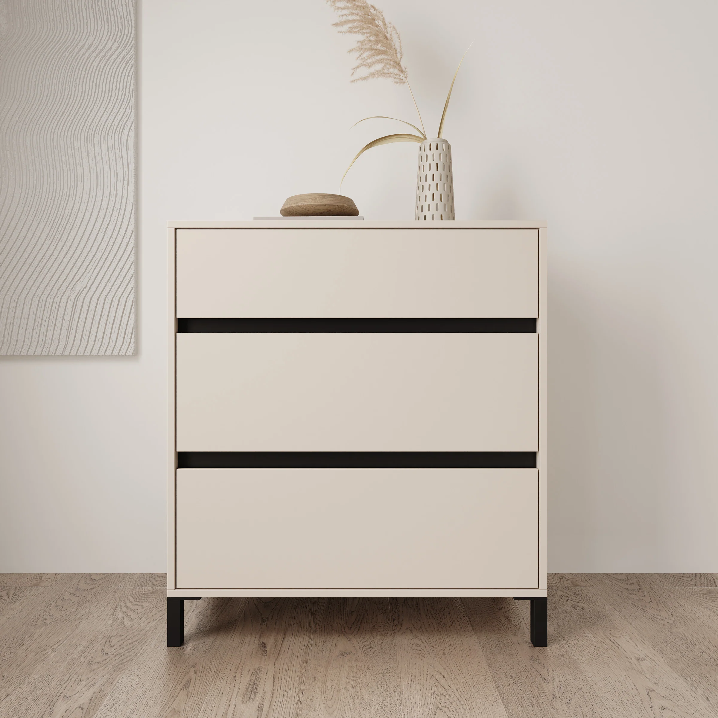 Montellini - Ladekast met 3 lades - Beige - 80x40x90 cm - Image 3