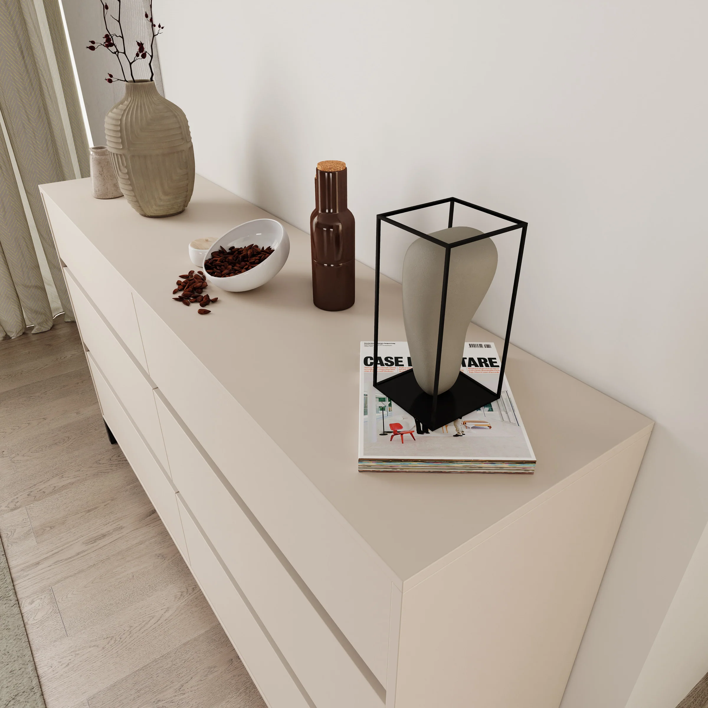 Montellini - Ladekast met 6 lades - Beige - 157x40x90 cm - Image 5