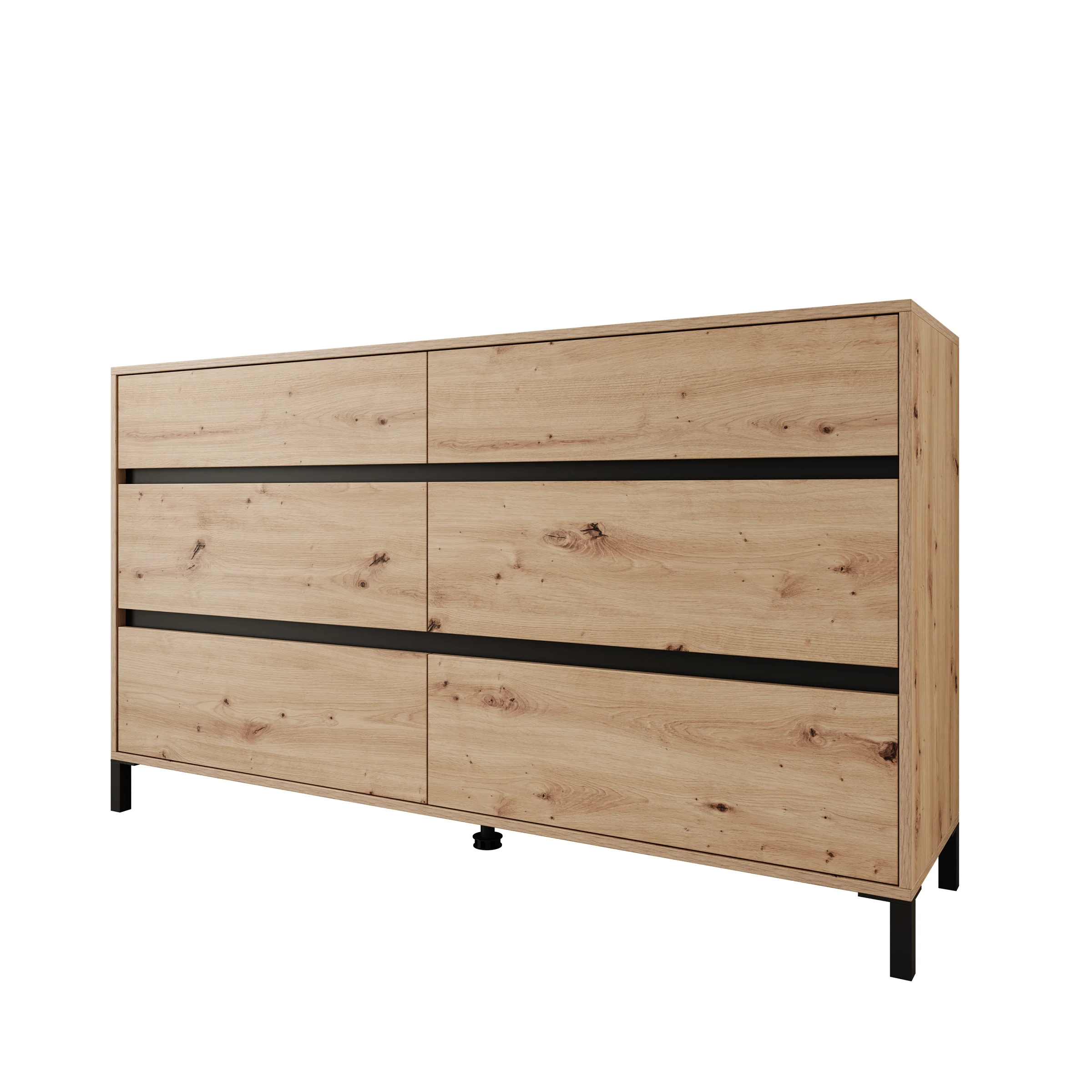 Montellini - Ladekast met 6 lades - Eikenpatroon - 157x40x90 - Image 7