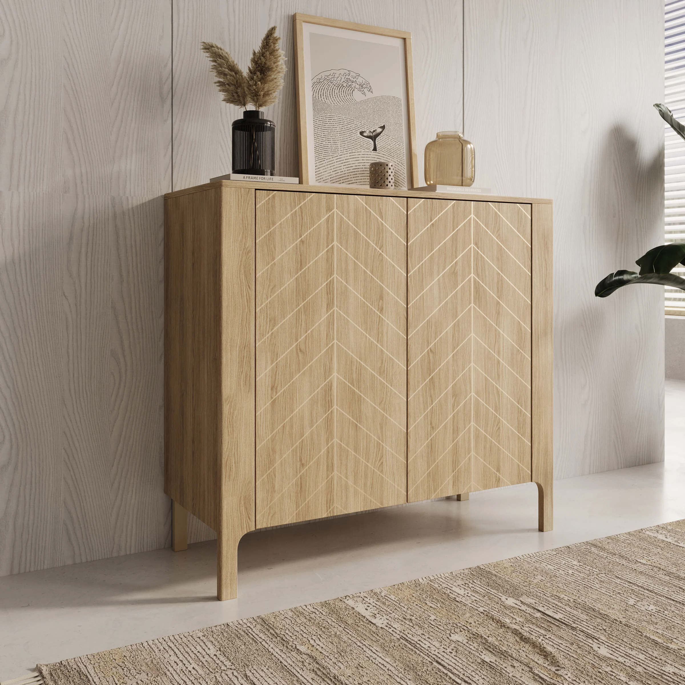 Montera - Dressoir - Eikenpatroon - 103x41x96 cm