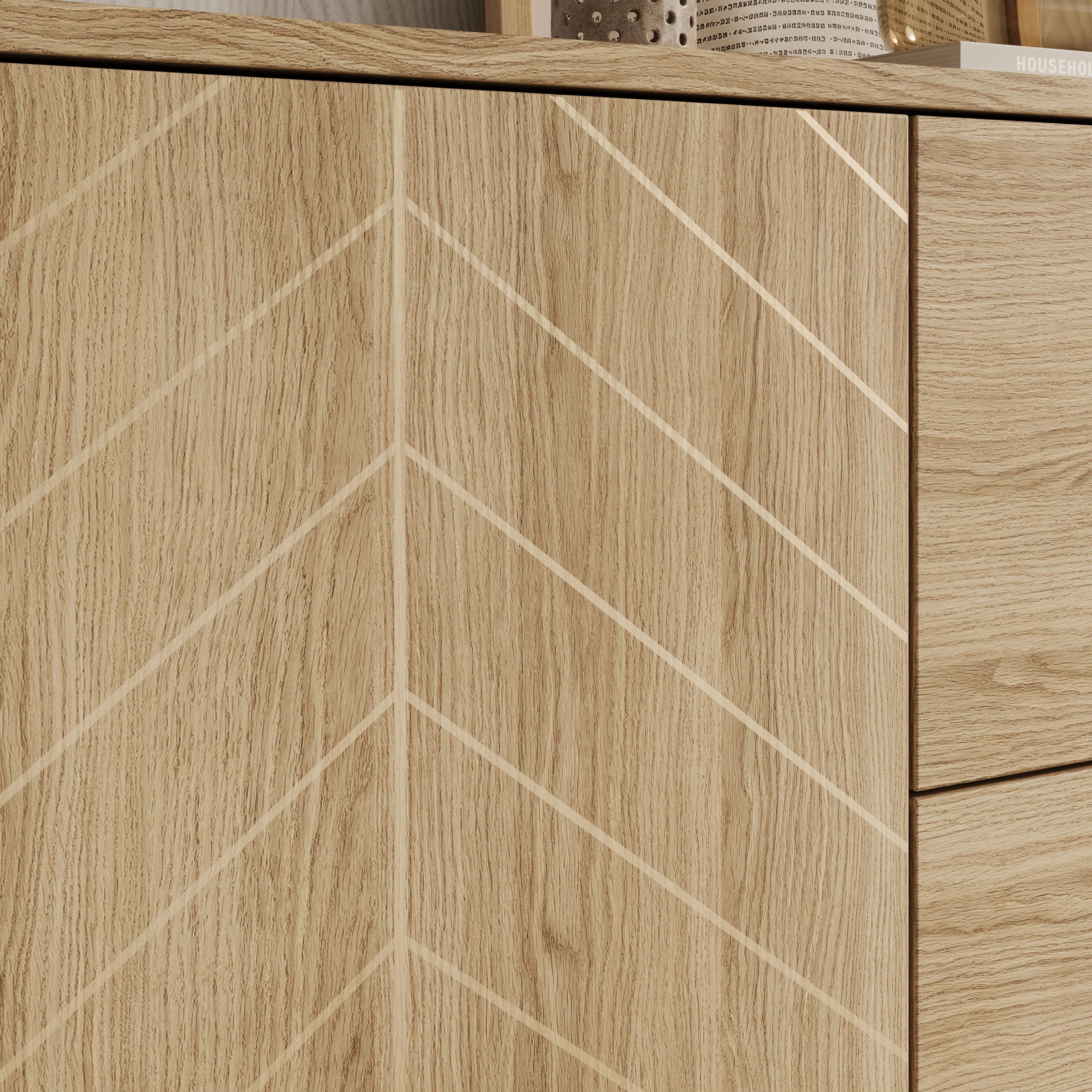 Montera - Dressoir - Eikenpatroon - 154x41x96 cm - Image 8