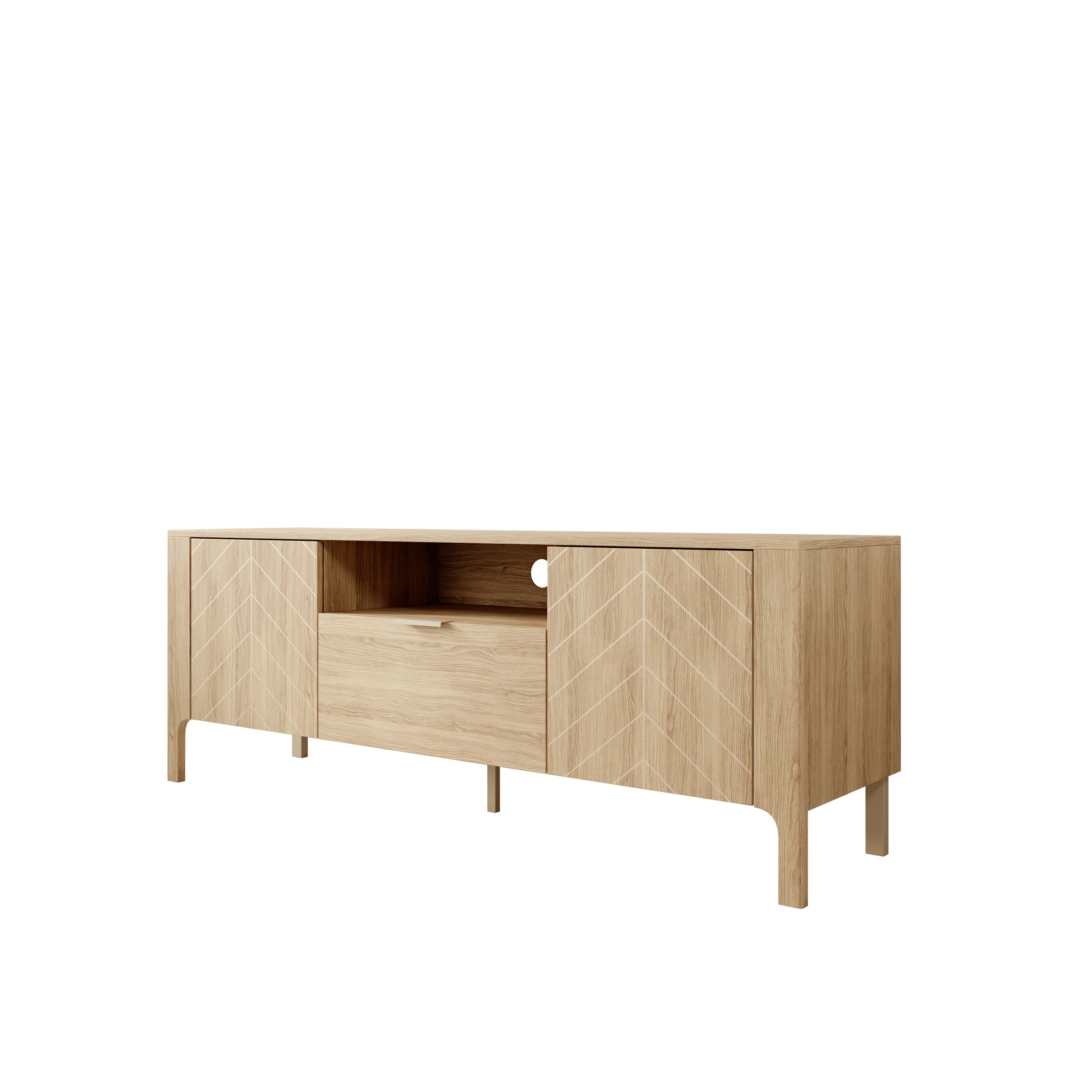 Montera - TV-Meubel - Eikenpatroon - 160x41x58 cm - Image 11
