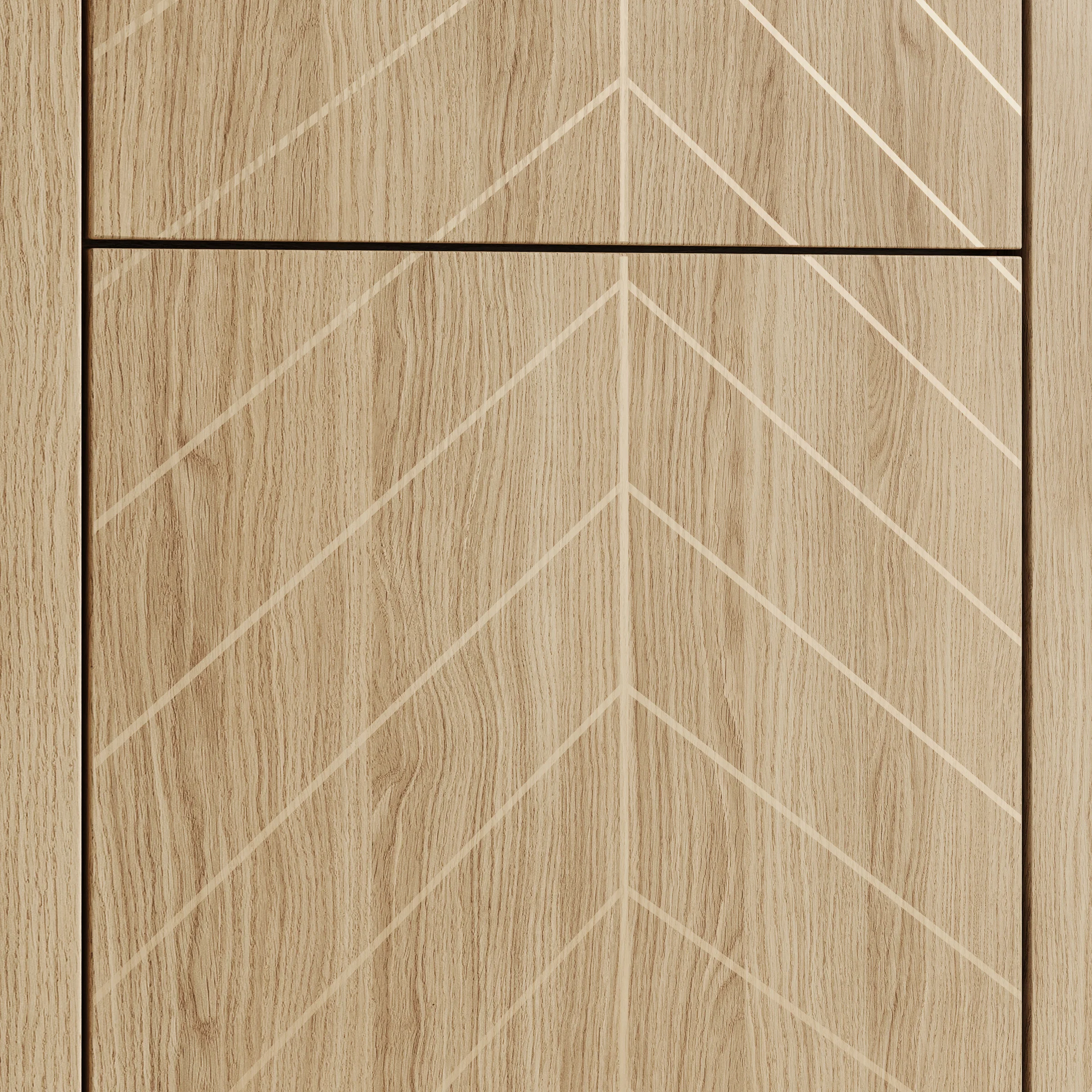 Montera - Vitrinekast met LED - Eikenpatroon - 60x41x198 cm - Image 7