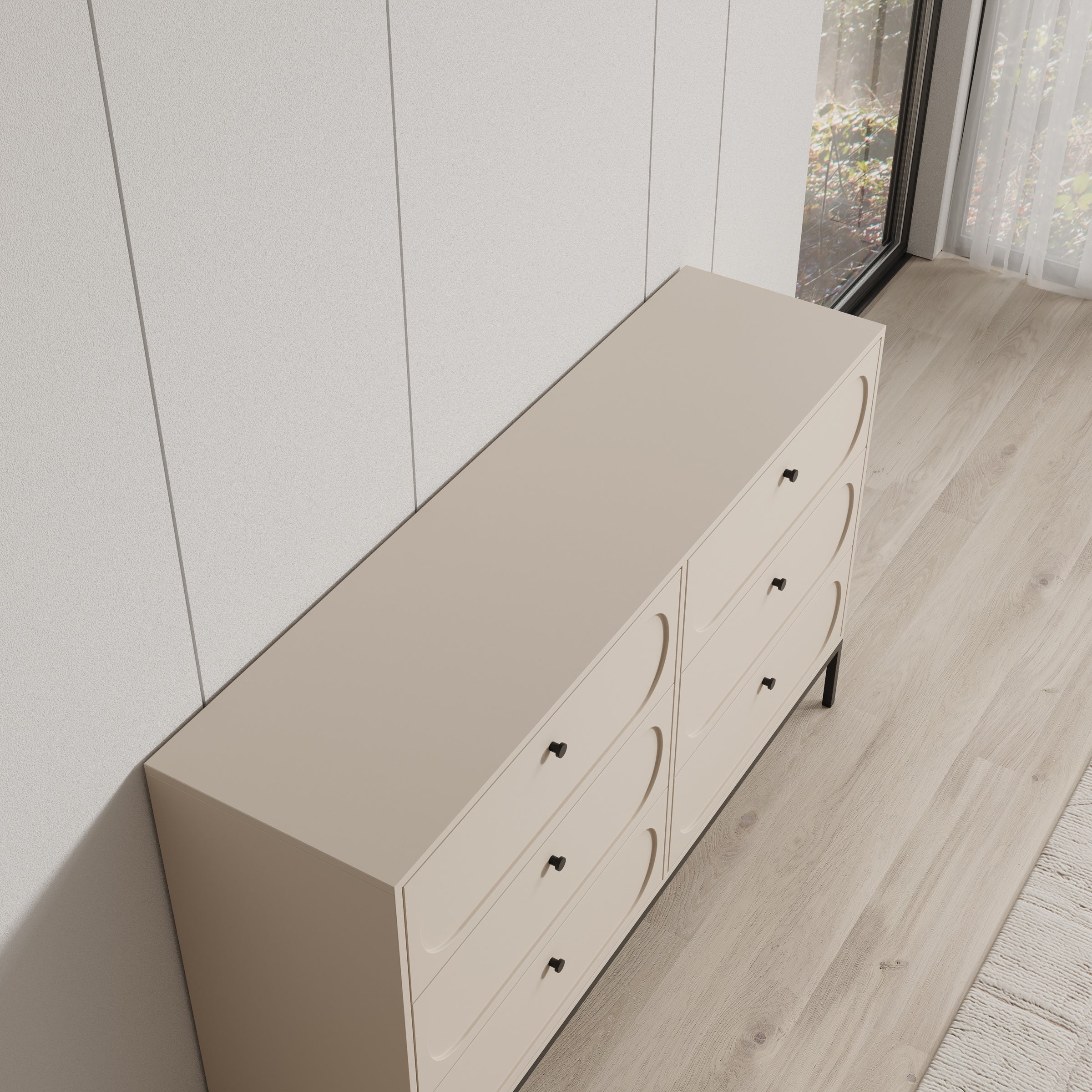 Montserrat - Ladekast 6 lades - Beige - 150x40x92 cm - Image 5
