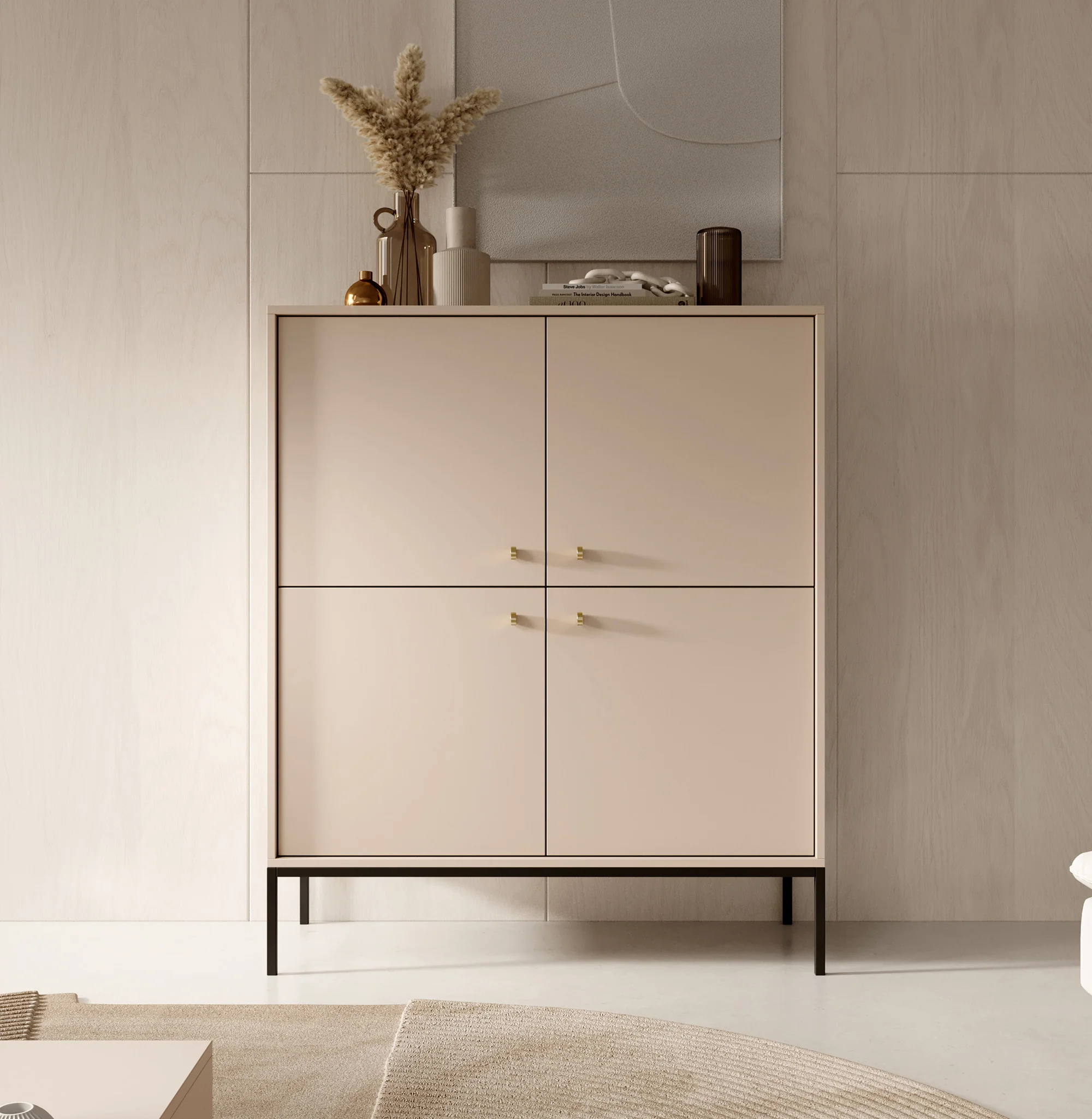 Moreno 2 - Dressoir - Beige - 104x39x125 cm - Image 2